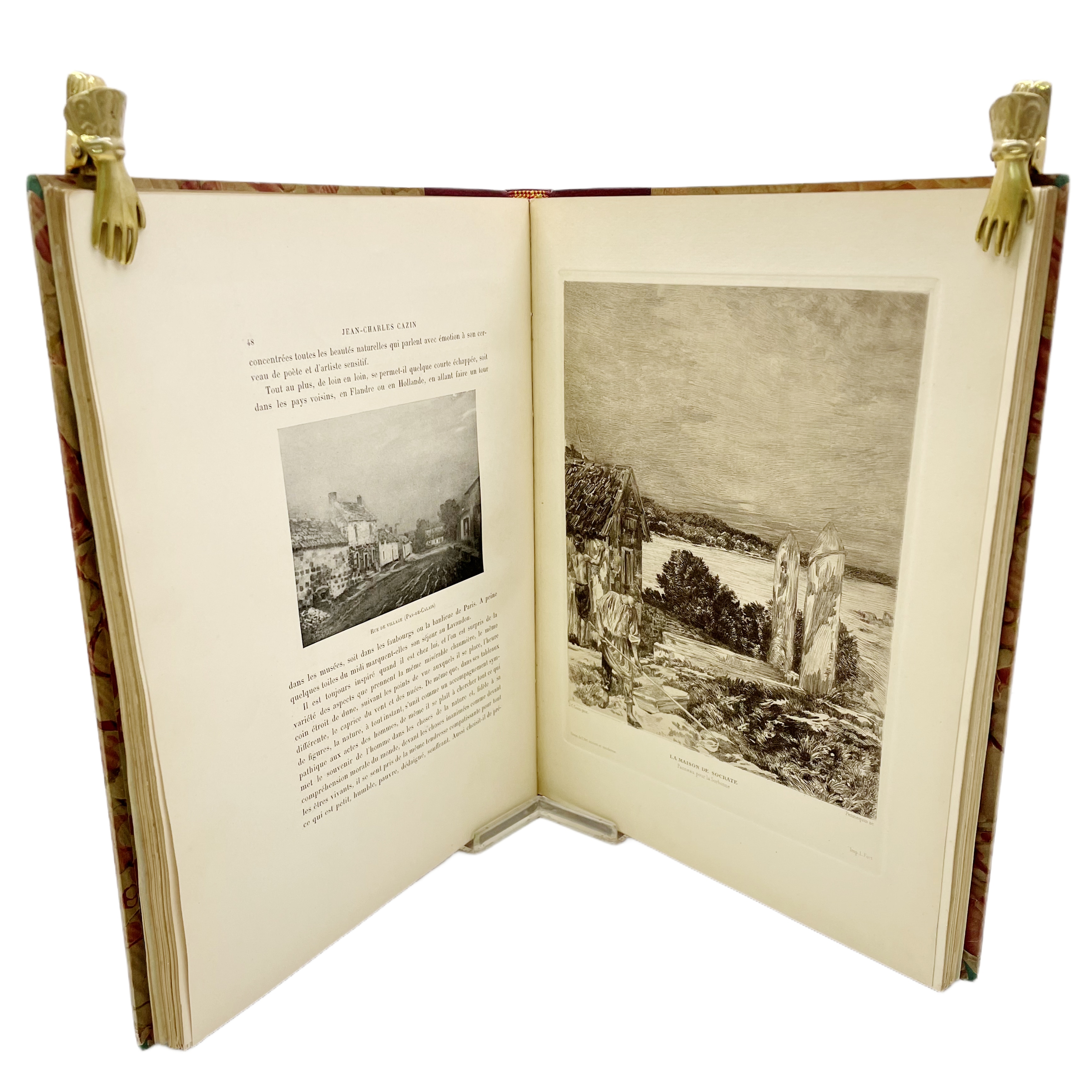 LES ARTISTES DE TOUS LES TEMPS 1 JEAN CHARLES CAZIN. 2 ALEXANDRE LUNOIS.