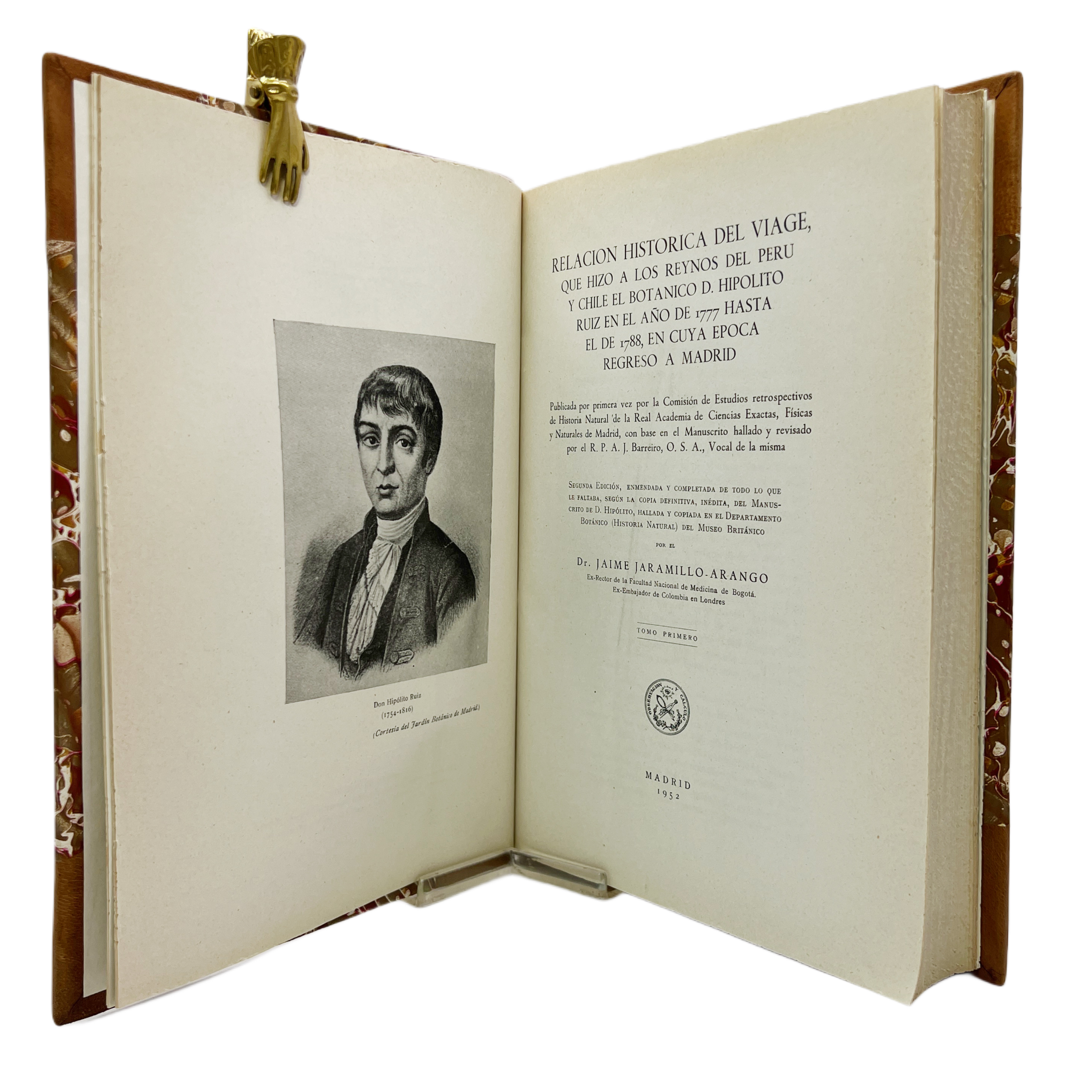 RELACION HISTORICA DEL VIAGE QUE HIZO A LOS REYNOS DEL PERU Y CHILE EL BOTANICO D. HIPOLITO RUIZ EN EL AÑO 1777 HASTA EL 1788, EN CUYA ÉPOCA REGRESO A MADRID