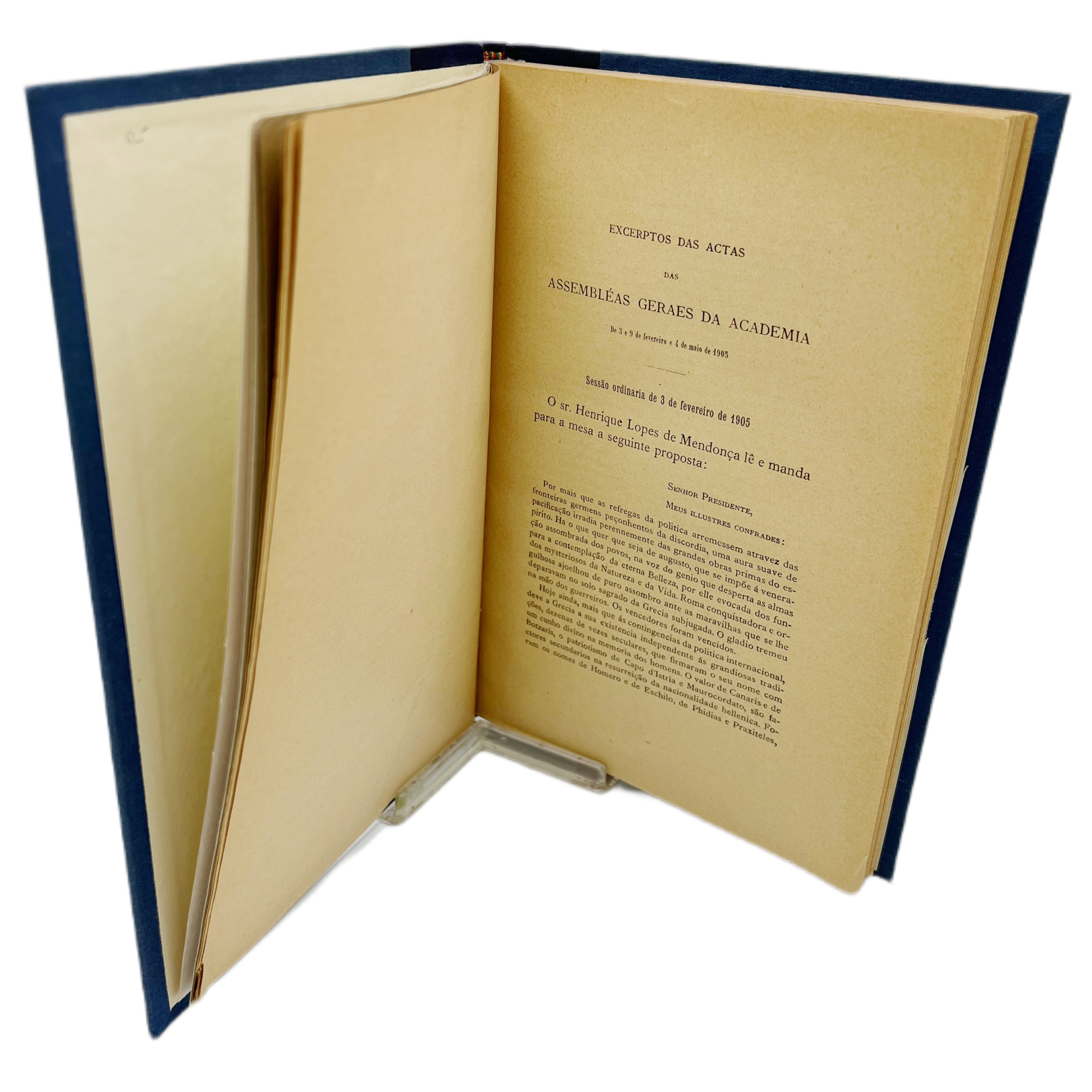 EL INGENIOSO HIDALGO DON QUIJOTE DE LA MANCHA TRICENTENARIO DE SUA PRIMEIRA EDIÇAO. SESSAO COMMEMORATIVA PELA ACADEMIA REAL DAS SCIENCIAS DE LISBOA EM 9 DE MAIO DE 1905