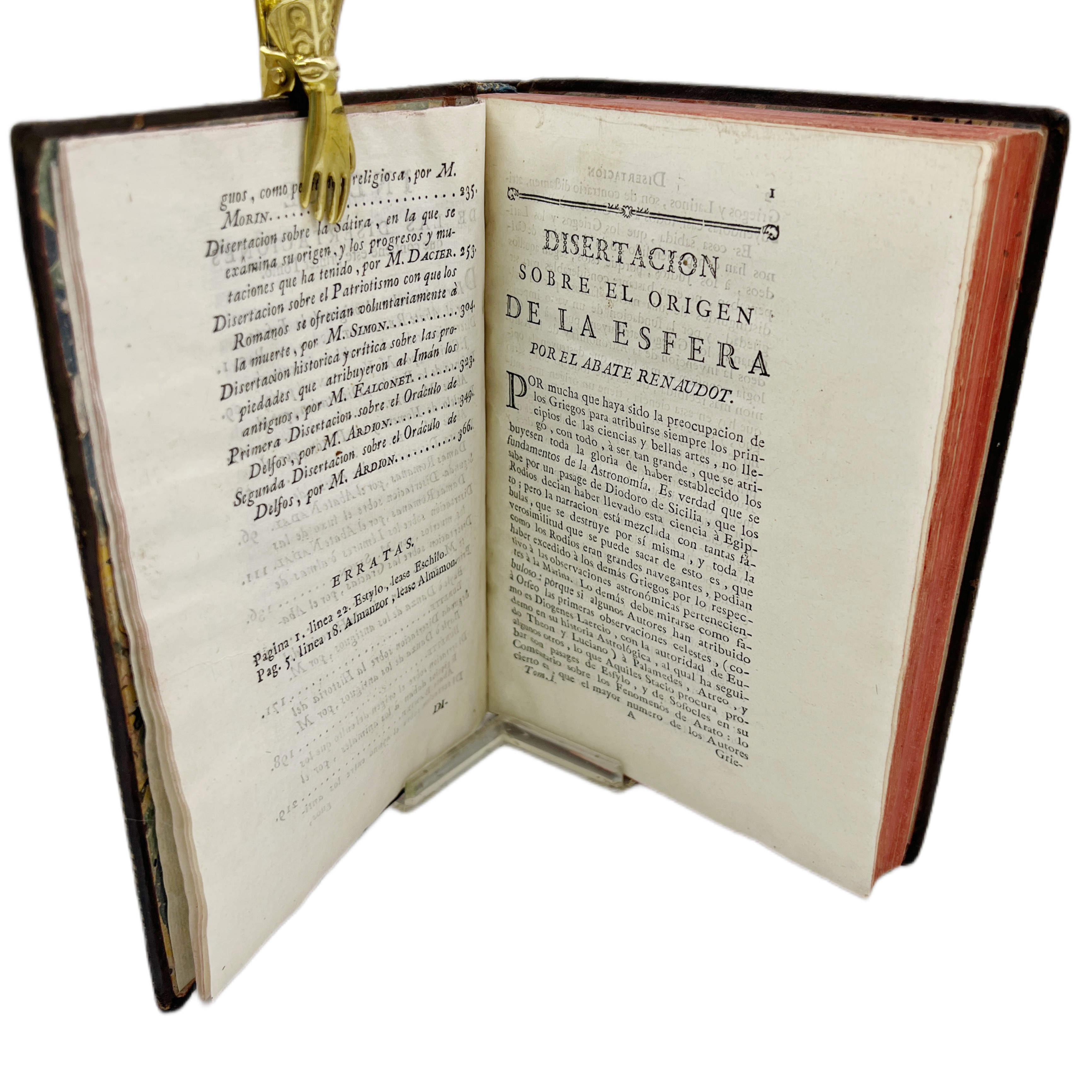 DISERTACIONES DE LA ACADEMIA REAL DE LAS INSCRIPCIONES Y BUENAS LETRAS DE PARÍS.