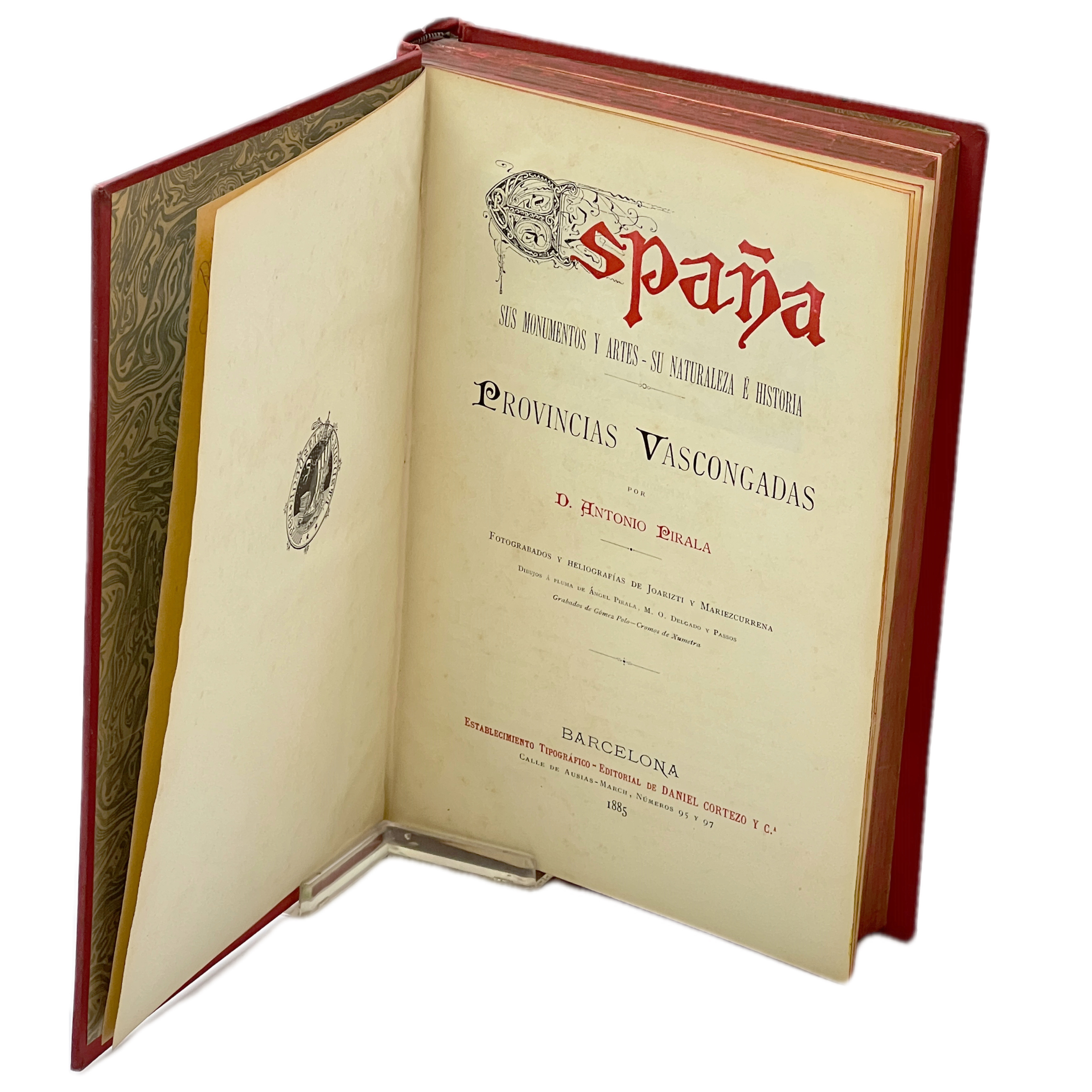 PROVINCIAS VASCONGADAS. ESPAÑA SUS MONUMENTOS Y ARTES, SU NATURALEZA E HISTORIA. FOTOGRABADOS Y HELIOGRAFÍAS DE JOARIZTI Y MARIEZCURRENA- DIBUJOS A PLÚMA DE ÁNGEL PIRALA, M. O. DELGADO Y PASSOS. CROMOS DE XUMETRA