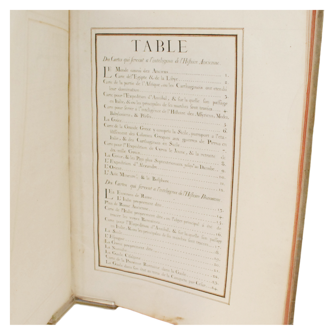 CARTES GEOGRAPHIQUES POUR SERVIR A L'INTELIGENCE DE L'HISTOIRE ANCIENNE ET ROMAINE DE M. ROLLIN