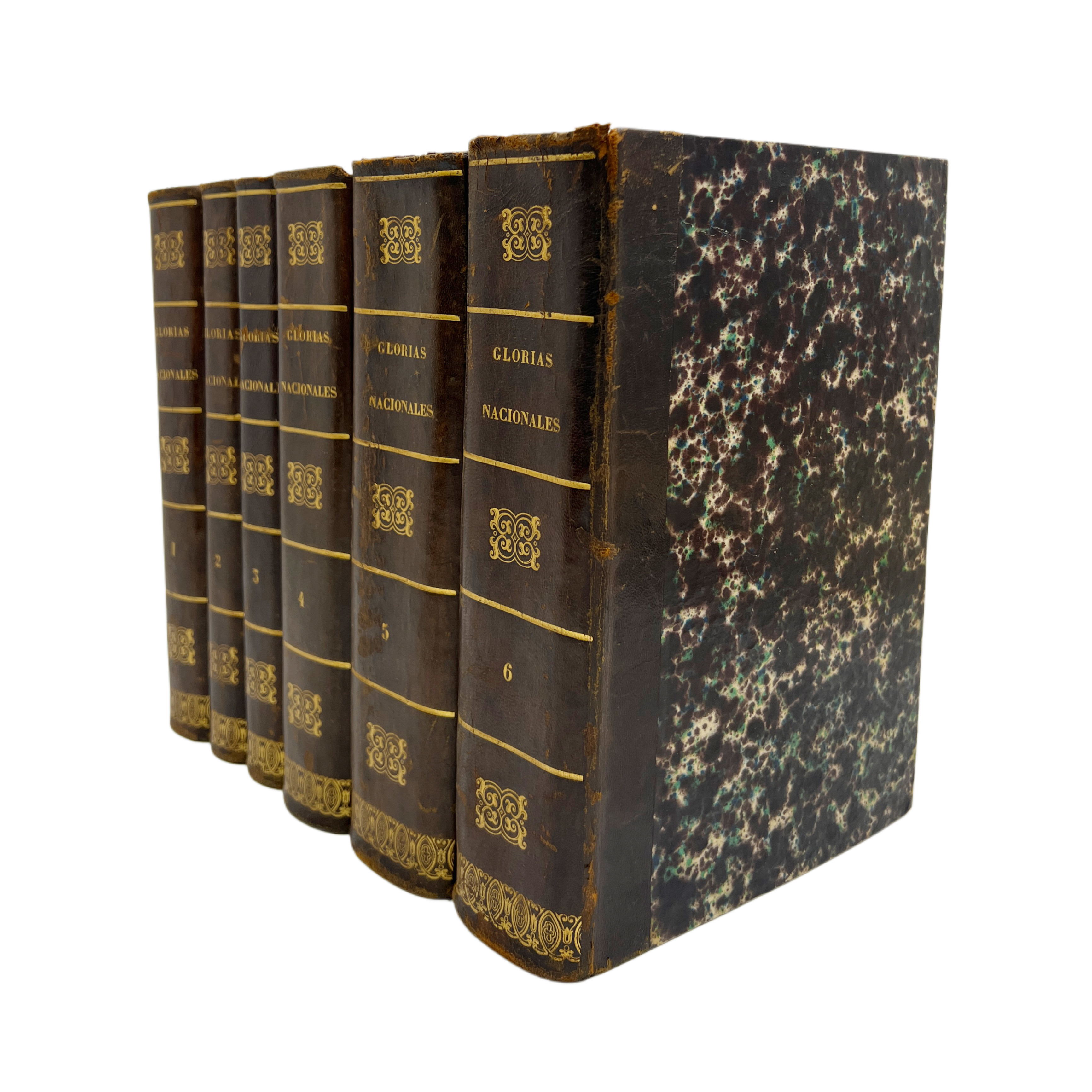 LAS GLORIAS NACIONALES : GRANDE HISTORIA UNIVERSAL DE TODOS LOS REINOS, PROVINCIAS, ISLAS Y COLONIAS DE LA MONARQUIA ESPAÑOLA DESDE LOS TIEMPOS PRIMITIVOS HASTA EL AÑO 1852...; ILUSTRADO TODO CON EL TEMPLO DE LAS GLORIAS ESPAÑOLAS.