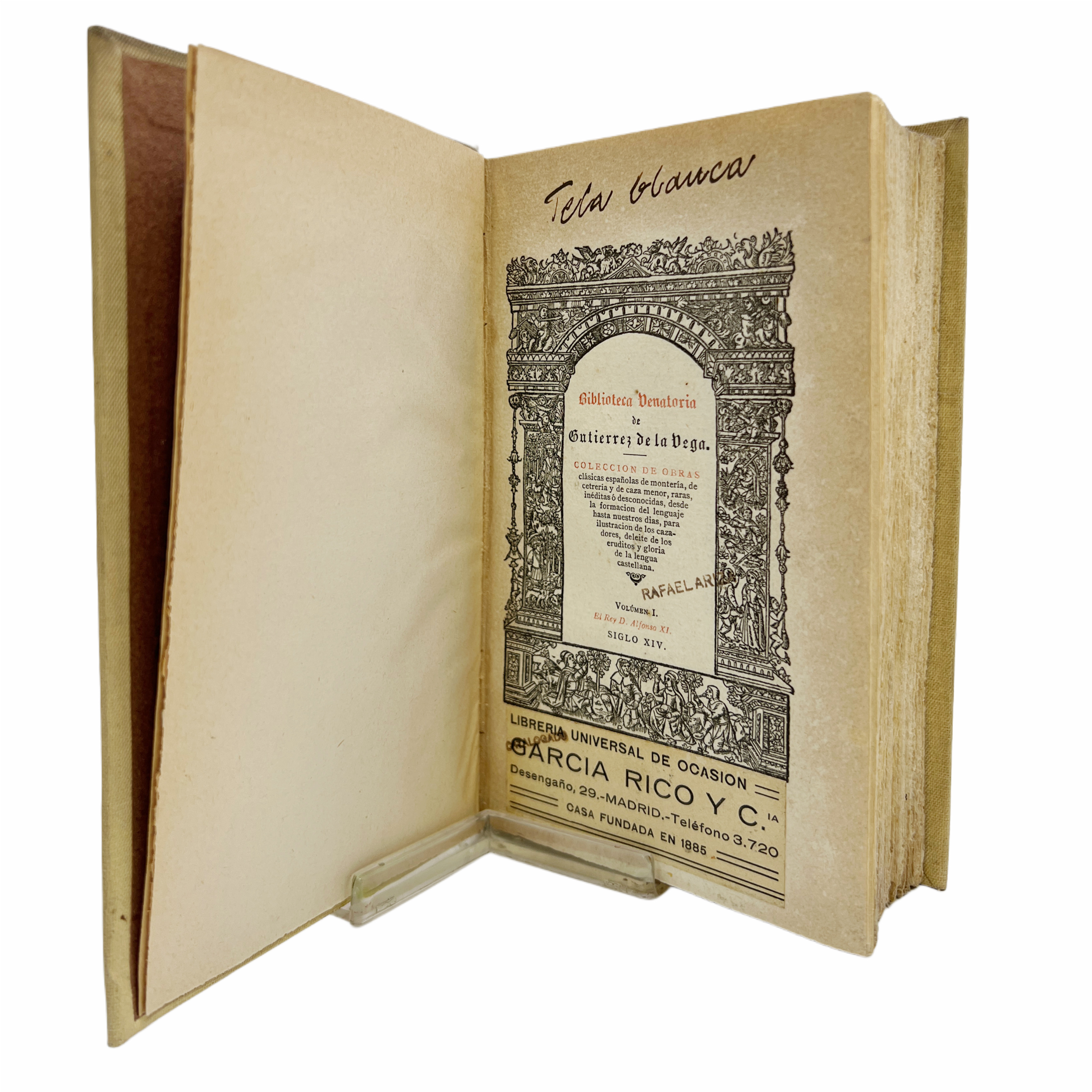 BIBLIOTECA VENATORIA COLECCIÓN DE OBRAS CLÁSICAS ESPAÑOLAS DE MONTERÍA, DE CETRERÍA Y DE CAZA MENOR , RARAS INÉDITAS O DESCONOCIDAS, DESDE LA FORMACIÓN DEL LENGUAJE HASTA NUESTROS DÍAS , PARA ILUSTRACIÓN DE LOS CAZADORES, DELEITE DE LOS ERUDITOS ...