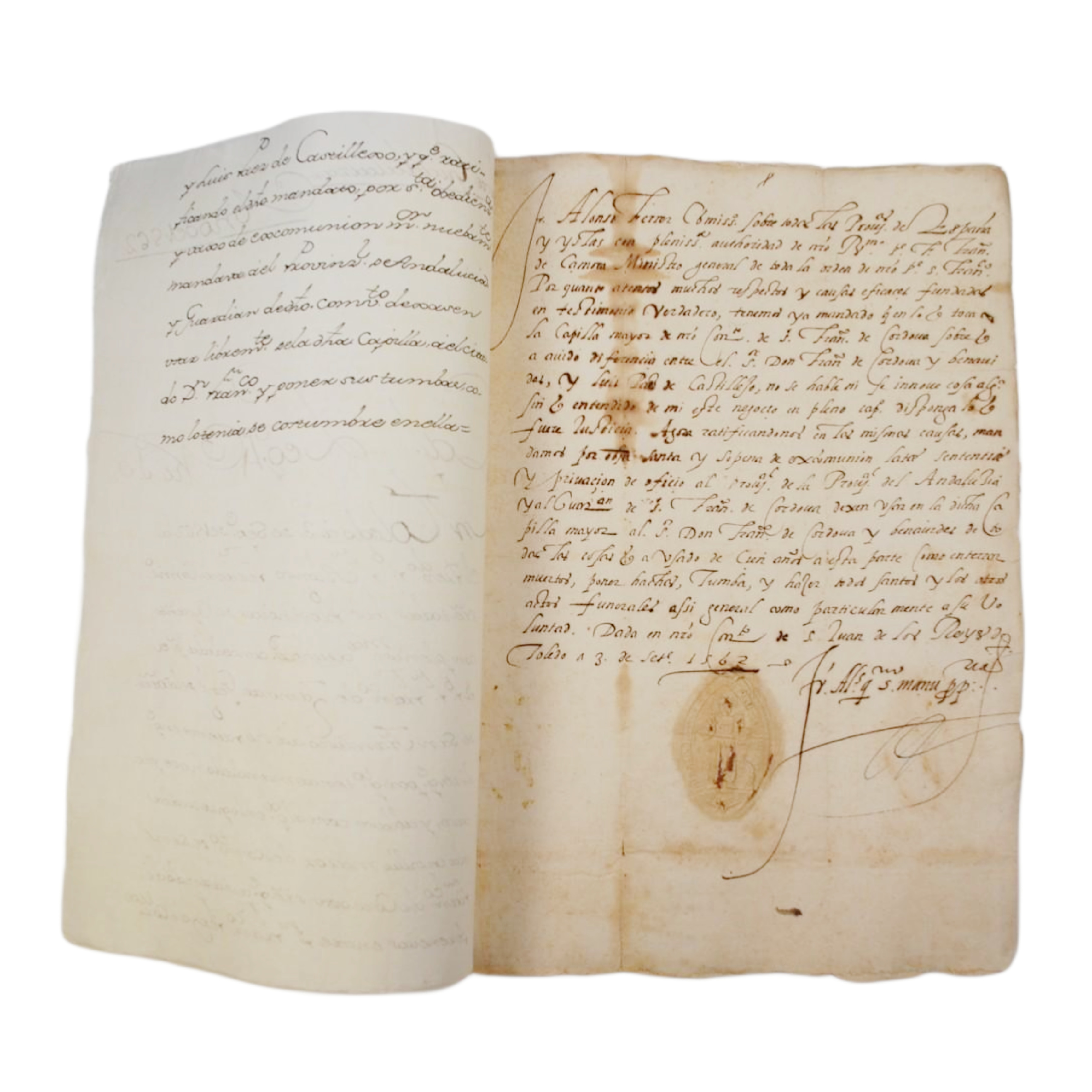 RESOLUCION DE DIFERENCIAS A CUMPLIR BAJO AMENAZA DE EXCOMUNION SOBRE LOS ENTERRAMIENTOS DE LA CAPILLA MAYOR DEL CONVENTO DE S. FRANCISCO DE CORDOBA