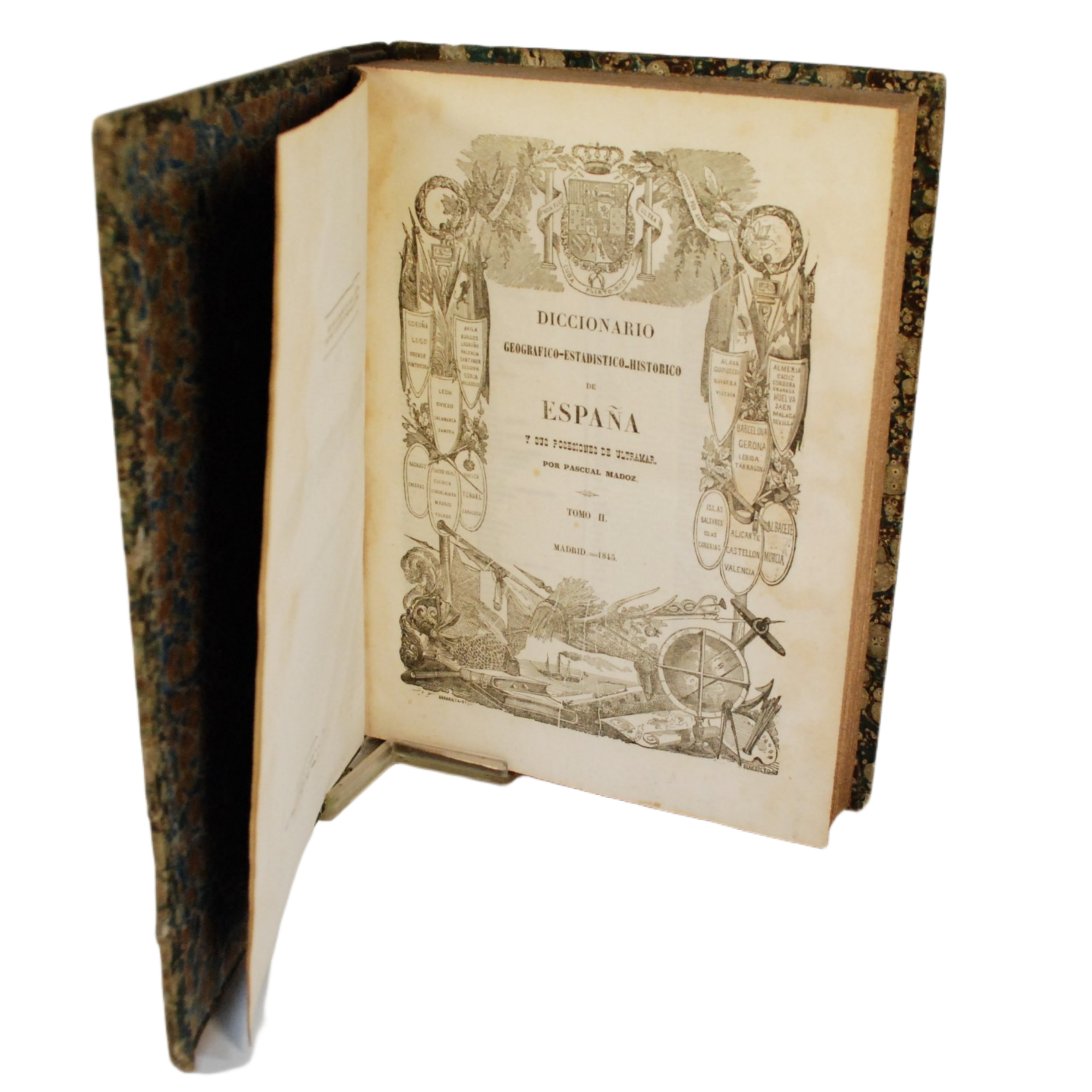 DICCIONARIO GEOGRÁFICO ESTADÍSTICO HISTÓRICO DE ESPAÑA MADOZ TOMO II