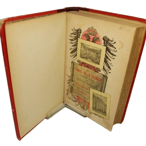 EL CORRAL DE LA PACHECA APUNTES PARA LA HISTORIA DEL TEATRO ESPAÑOL POR RICARDO SEPÚLVEDA CON UN PRÓLOGO DE JULIO MONREAL, ILUSTRACIONES DE COMBA Y FOTOGRABADOS DE LAPORTA.