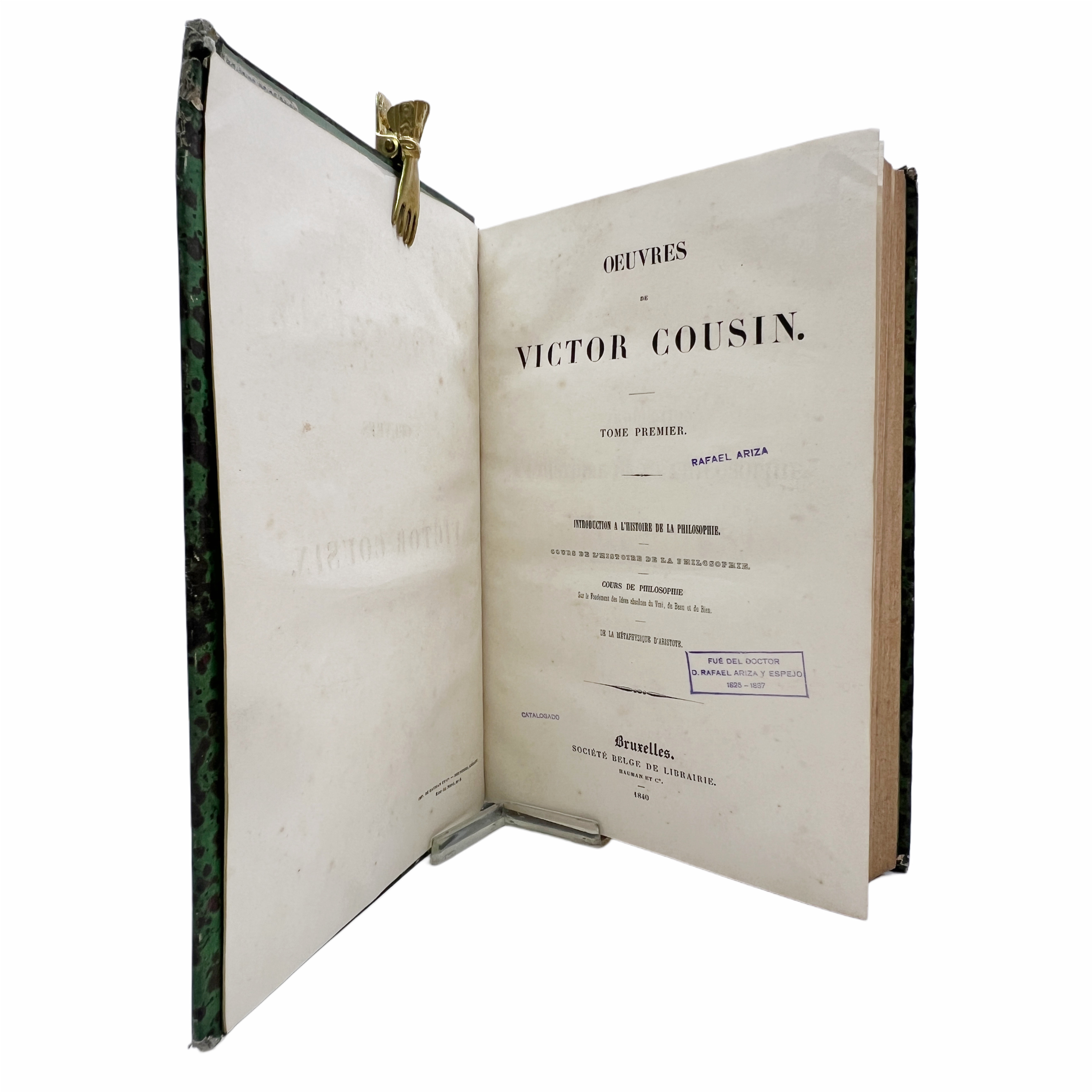 OEUVRES DE VICTOR COUSIN