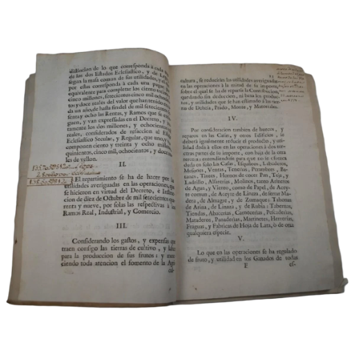 CONSEJO HACIENDA CARLOS III - EXTINCIÓN RENTAS PROVINCIALES - 1770