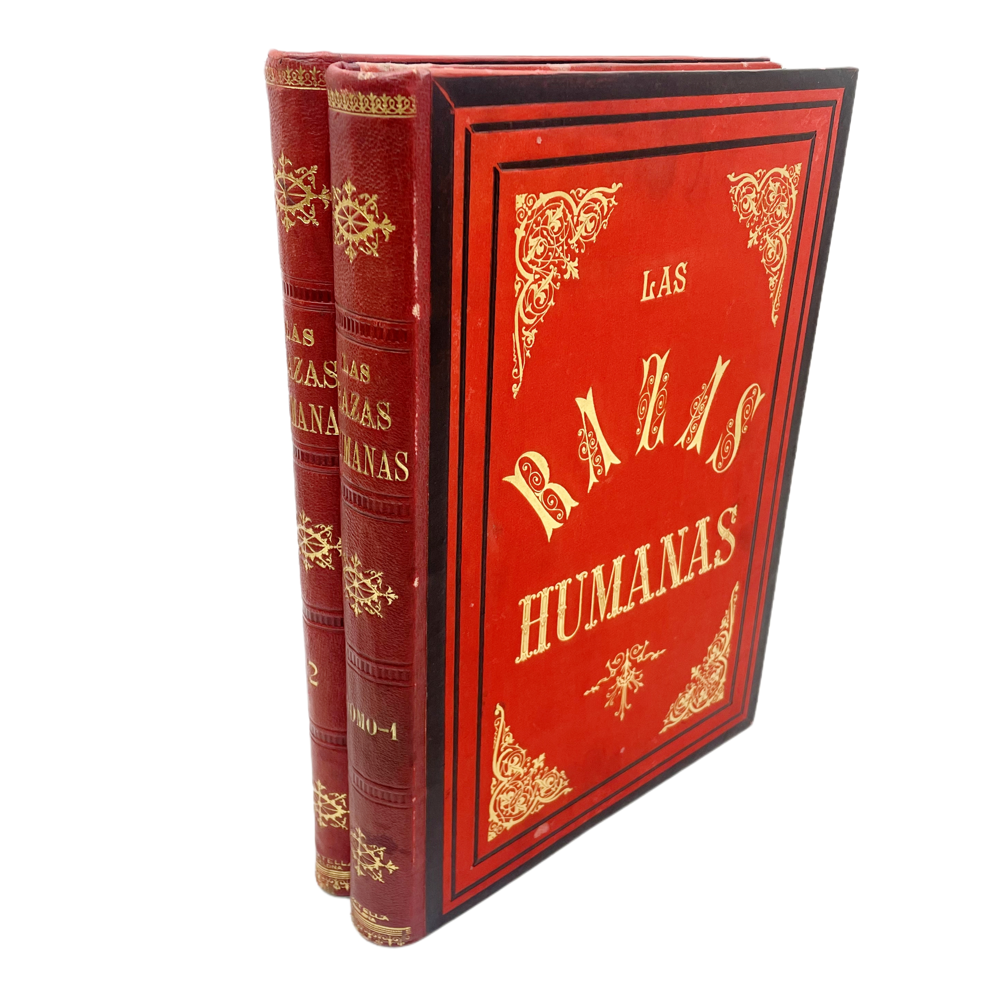 LAS RAZAS HUMANAS OBRA ESCRITA EN ALEMÁN POR FEDERICO RATZEL. EDICIÓN PROFUSAMENTE ILUSTRADA CON PRECIOSOS GRABADOS REPRESENTANDO LOS DIFERENTES TIPOS ETNOGRÁFICOS, ARMAS, UTENSILIOS, TRAJES, ETC., ETC., DE TODOS LOS PAÍSES DEL GLOBO, ...