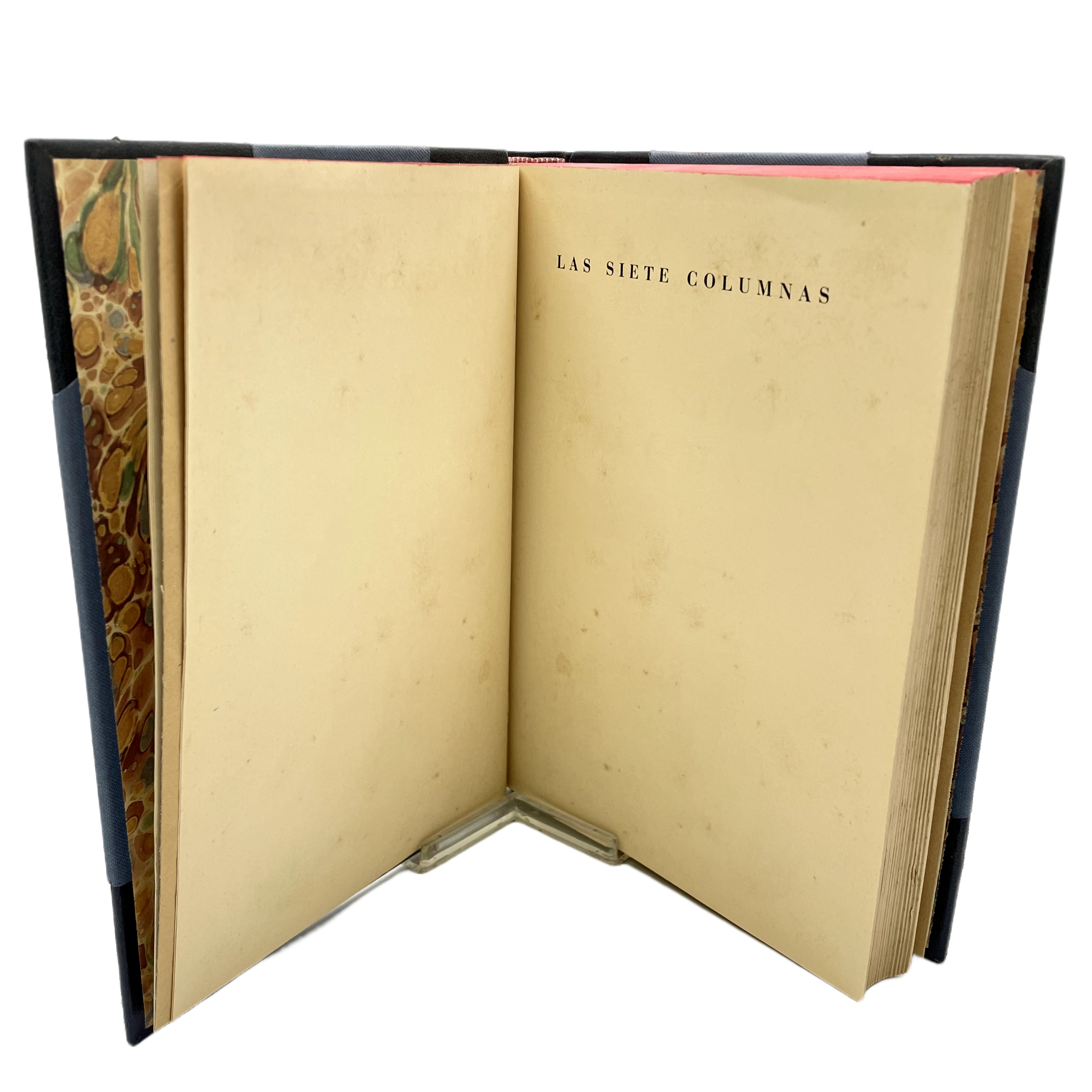 LAS SIETE COLUMNAS NOVELA ILUSTRADA CON 47 GRABADOS DE RIBAS.