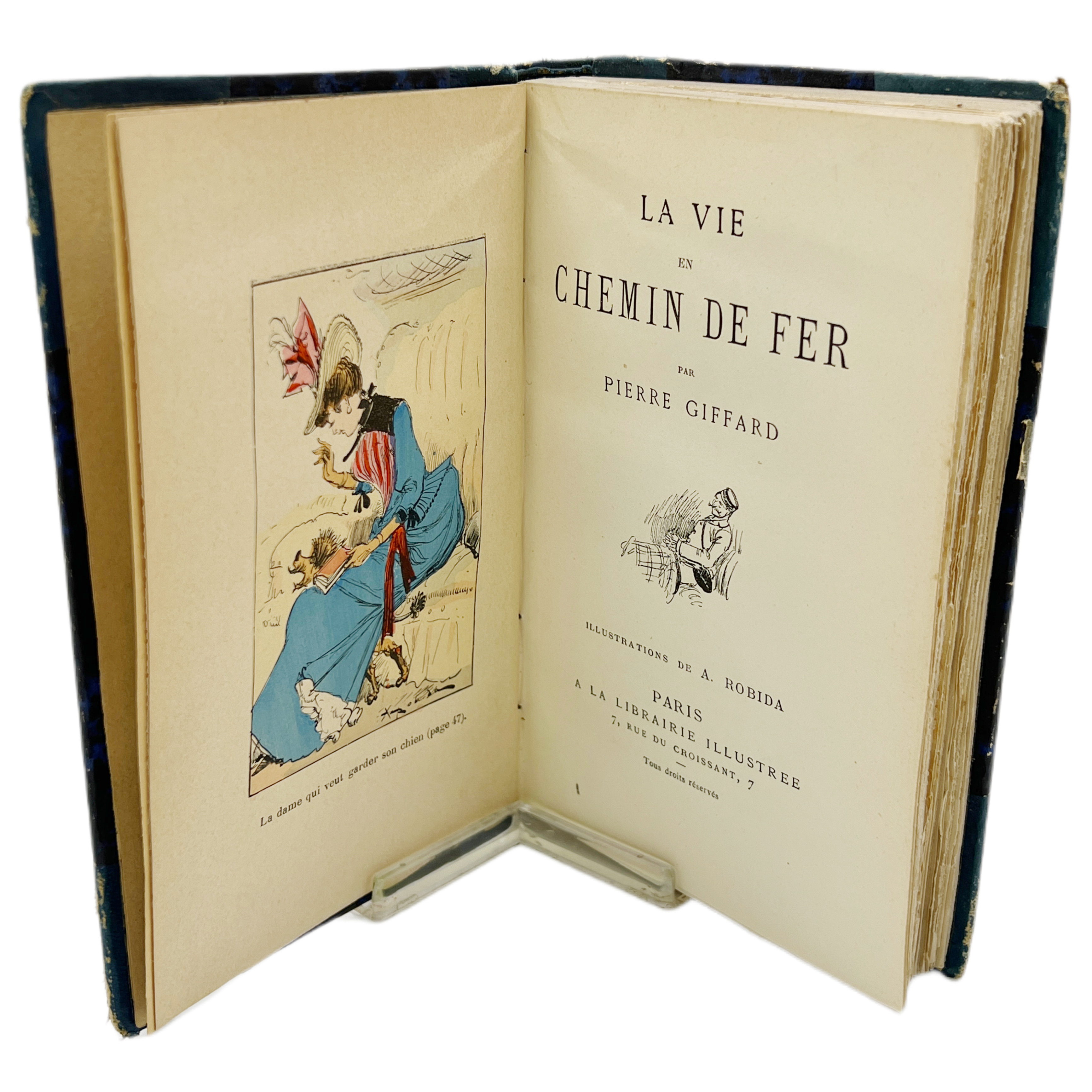 LA VIE EN CHEMIN DE FER PAR PIERRE GIFFARD. ILLUSTRATIONS DE A. ROBIDA