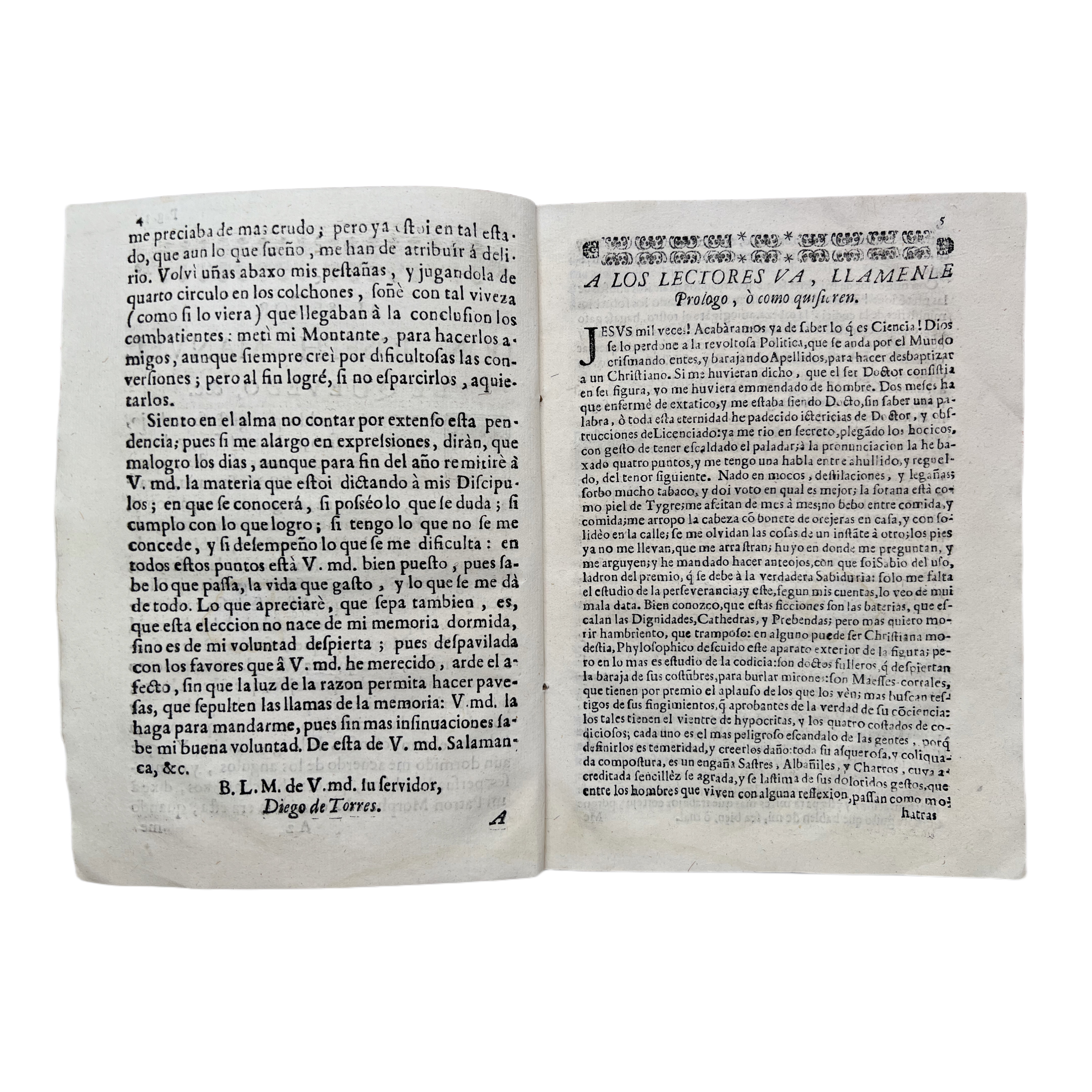 MONTANTE CHRISTIANO Y POLÍTICO EN PENDENCIA MÚSICA-MÉDICA-DIABÓLICA. LO DESEMBAINO DON DIEGO TORRES CATHEDRATICO DE PRIMA DE MATHEMATICAS EN LA UNIVERSIDAD DE SALAMANCA