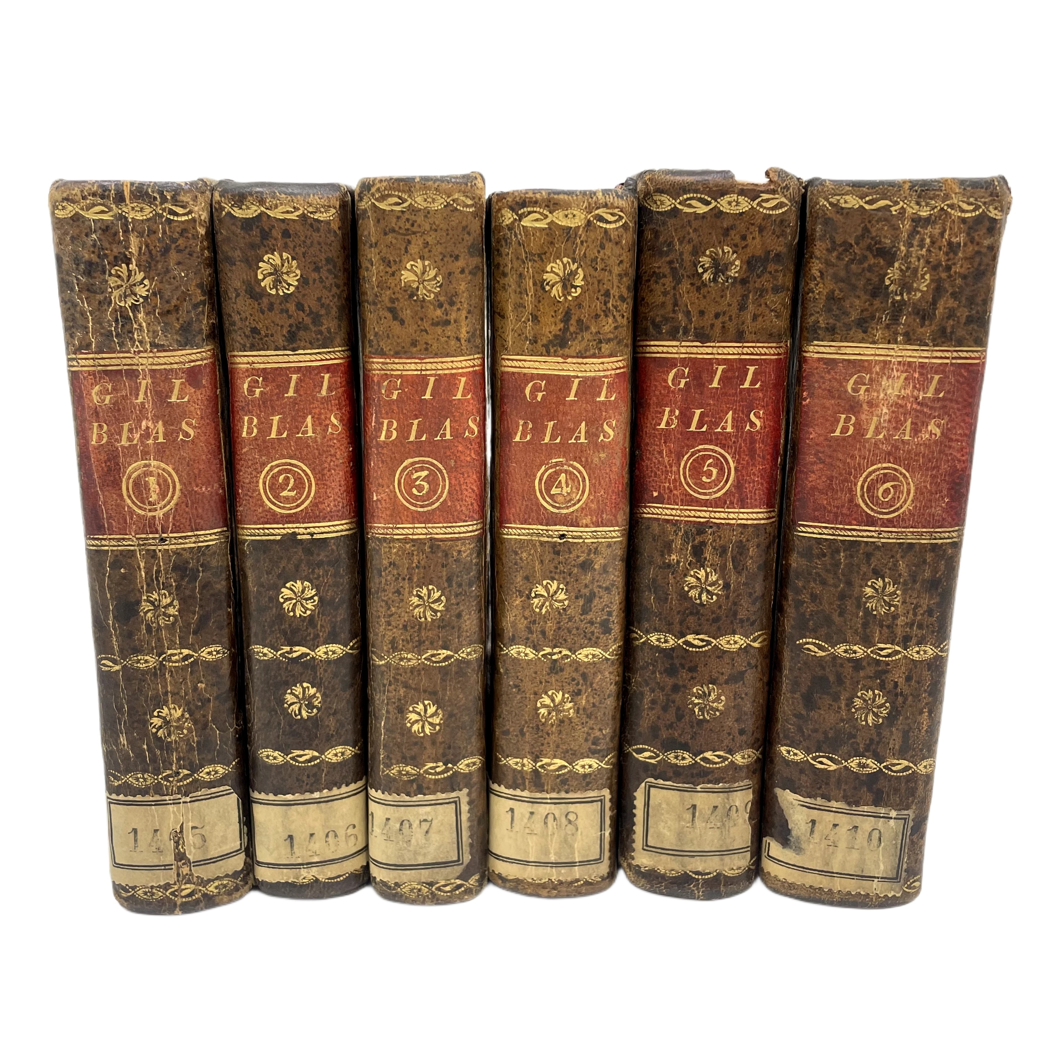 AVENTURAS DE GIL BLAS DE SANTILLANA, ROBADAS A ESPAÑA, Y ADOPTADAS EN FRANCIA POR MONSIEUR LE SAGE: RESTITUIDAS A SU PATRIA, Y A SU LENGUA NATIVA, POR UN ESPAÑOL ZELOSO, QUE NO SUFRE SE BURLEN DE SU NACION. TOMOS I-VI.