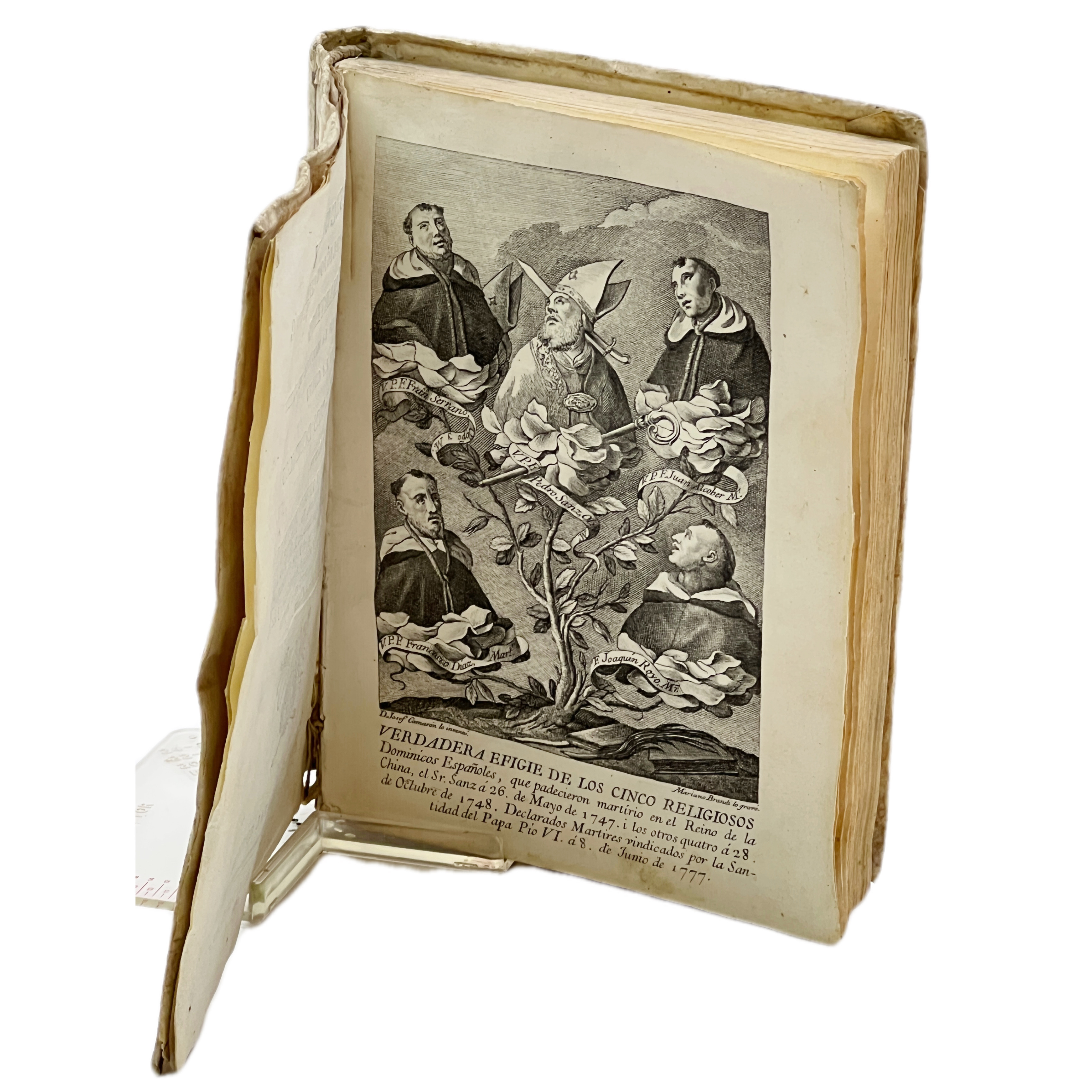 PERSECUCION CONTRA LA RELIGION CHRISTIANA Y MARTIRIO QUE PADECIERON EN LA PROVINCIA DE FOKIEN EN LA CHINA CINCO RELIGIOSOS DOMINICOS A SABER … PEDRO MARTIR SANZ … FRANCISCO SERRANO … JUAN ALCOBER … JOAQUIN ROYO Y … FRANCISCO DIAZ