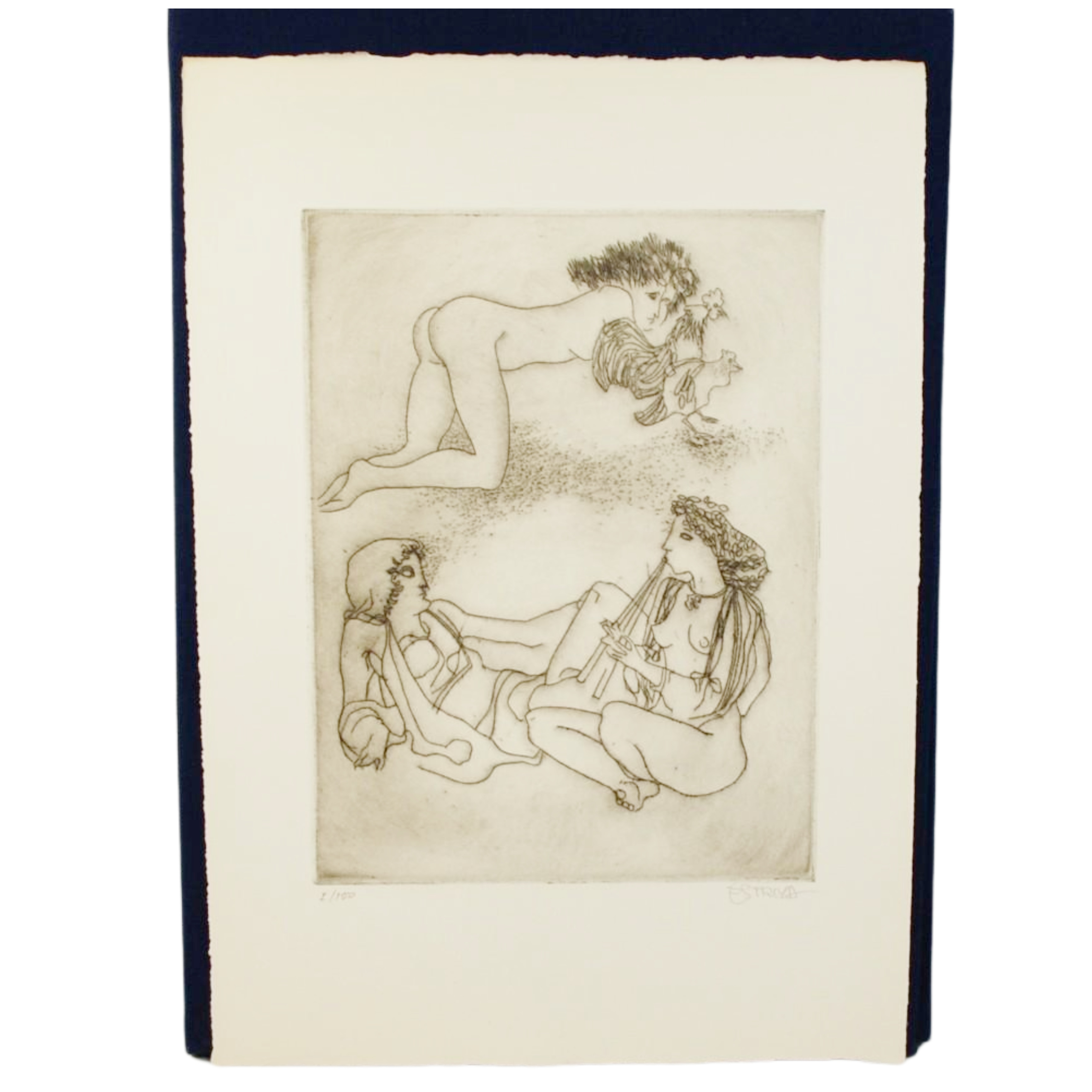 HISTORIA DEL REY APOLONIO ANÓNIMO MEDIEVAL. ILUSTRADA CON 10 AGUAFUERTES DE ÓSCAR ESTRUGA Y PRECEDIDA DE UNA NOTA EDITORIAL DE L.M. TIRADA ESPECIAL DE 10 EJEMPLARES CON UNA PLANCHA DE AGUAFUERTE Y DOS PRUEBAS DE ESTADO.