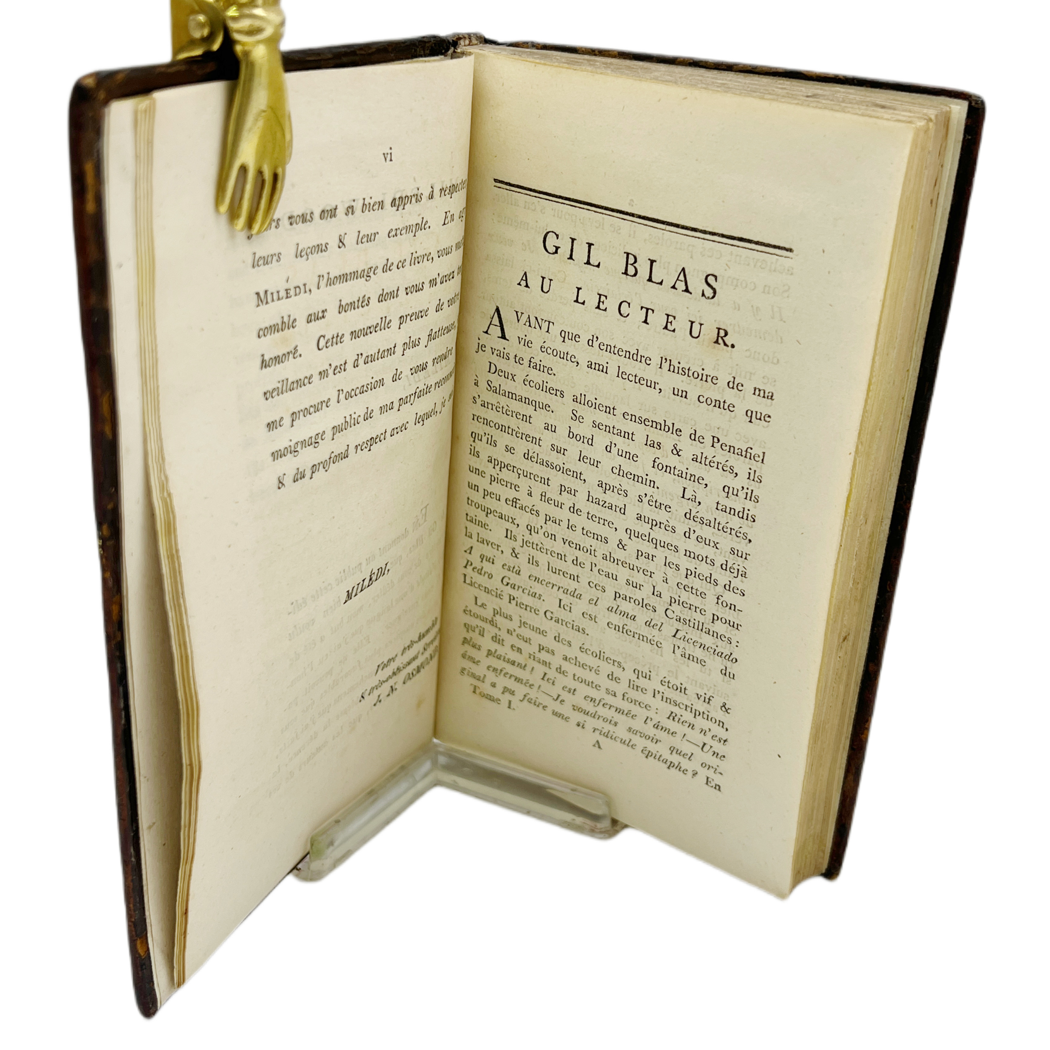 GIL BLAS CORRIGÉ OU HISTOIRE DE GIL BLAS DE SANTILLANE PAR M. LE SAGE. UN RECUEIL DE TRAITS BRILLANS DES PLUS CÉLÈBRES PÖETES FRANÇOIS. PAR J.N. OSMOND.