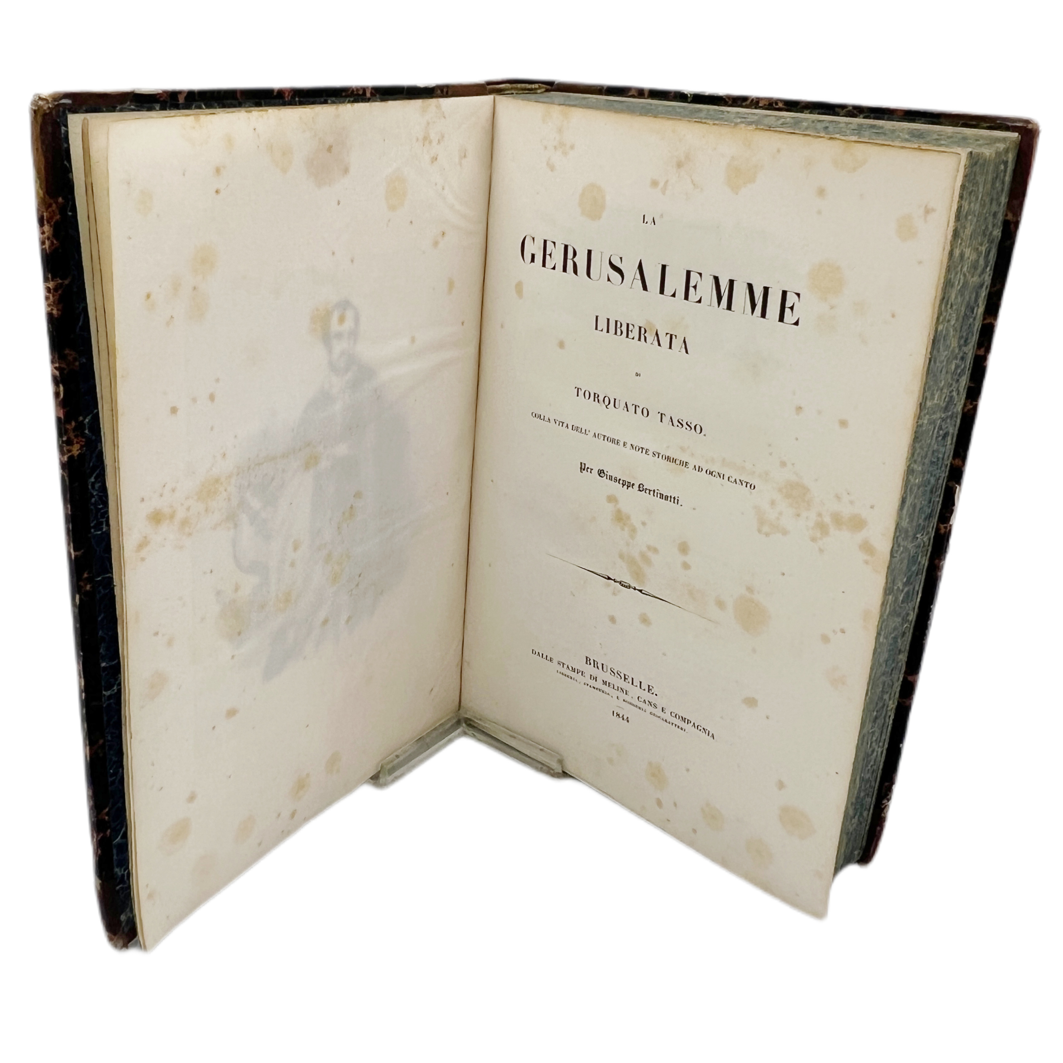 LA GERUSALEMME LIBERATA DI TORQUATO TASSO, COLLA VITA DELL AUTORE E NOTE STORICHE AD OGNI CANTO PER GIUSEPPE BERTINATTI.