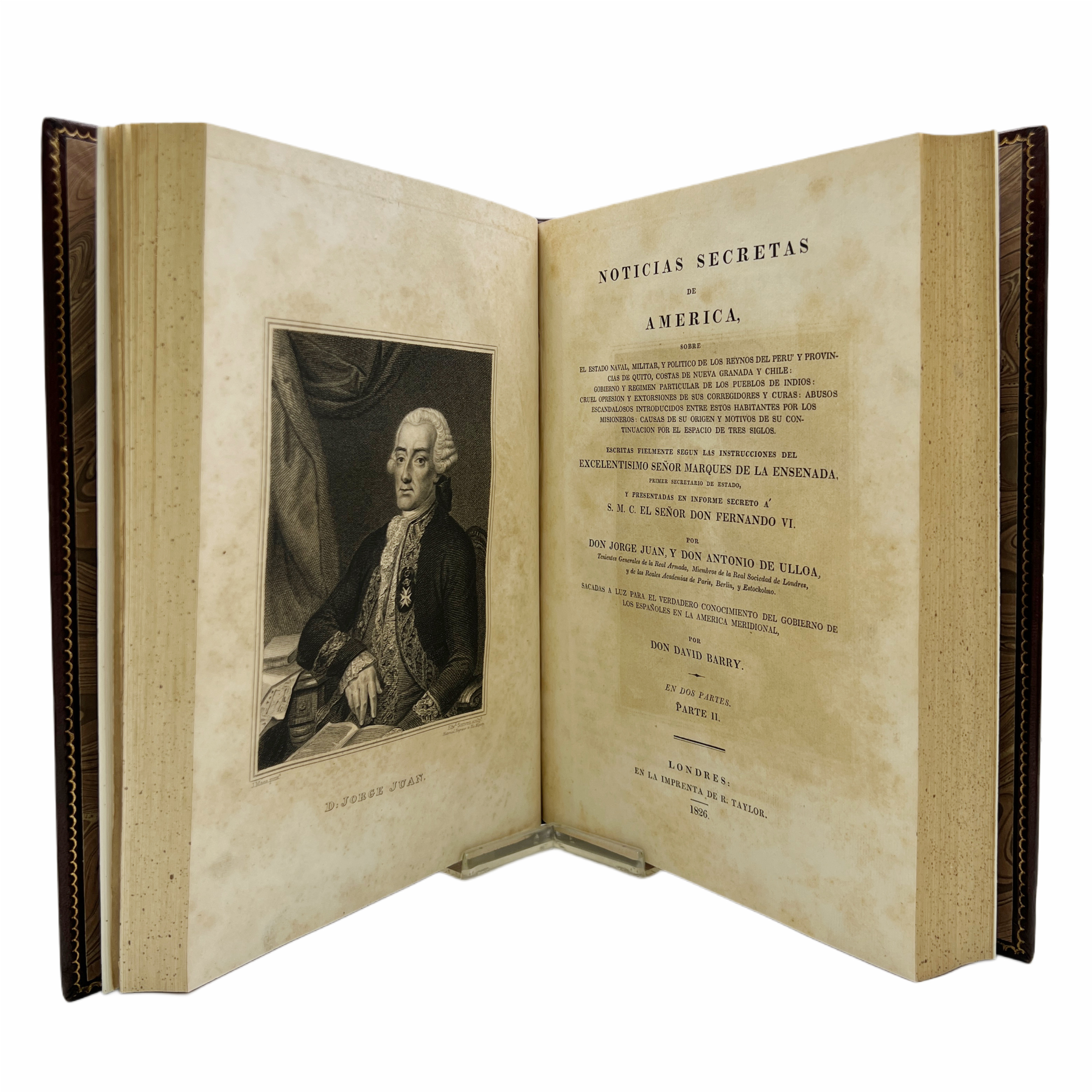 NOTICIAS SECRETAS DE AMÉRICA SOBRE EL ESTADO NAVAL, MILITAR, Y POLÍTICO DE LOS REYNOS DEL PERÚ, Y PROVINCIAS DE QUITO, COSTAS DE NUEVA GRANADA Y CHILE ... :ESCRITAS FIELMENTE SEGUN LAS INSTRUCCIONES DEL EXCELENTISIMO SEÑOR MARQUES DE LA ENSENADA ... 