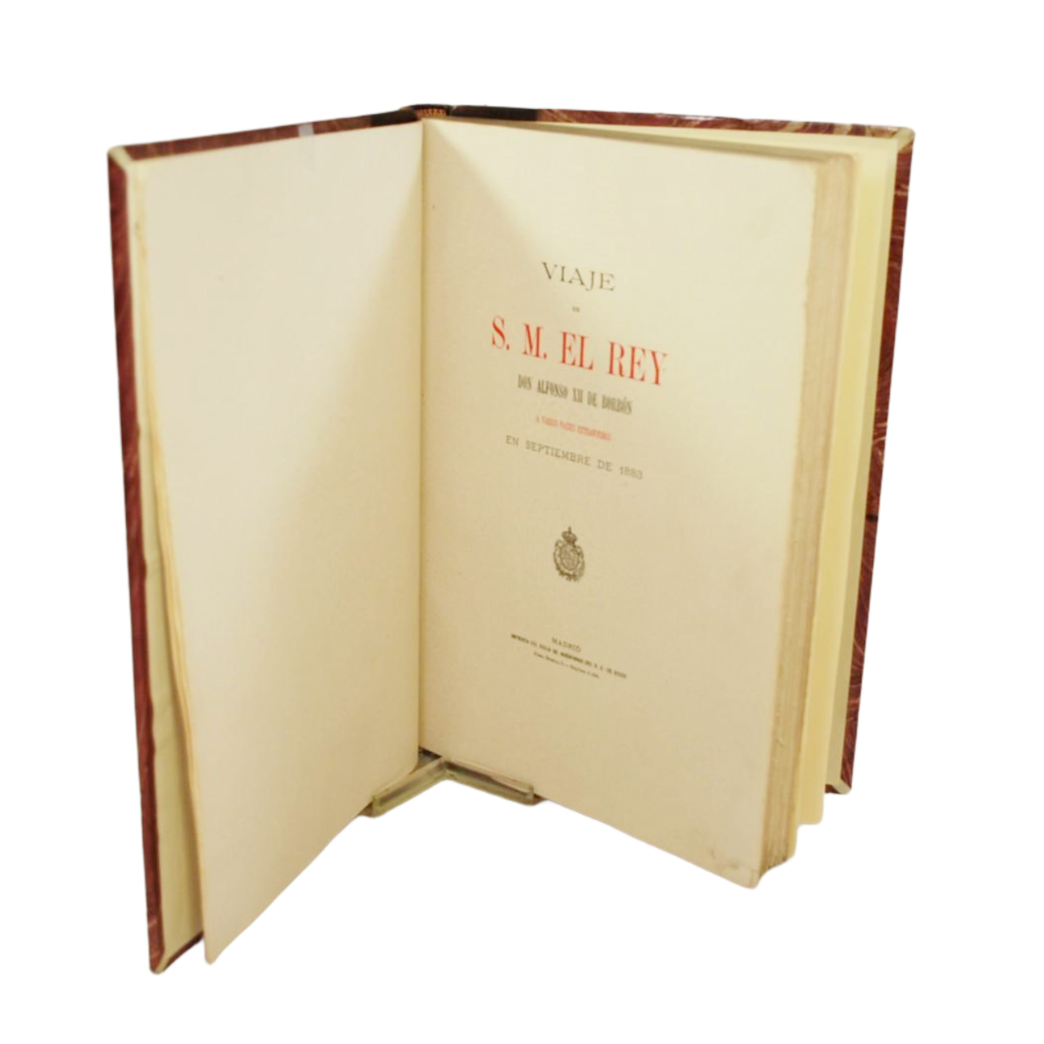 VIAJE DE S.M. EL REY DON ALFONSO XII DE BORBÓN A VARIOS PAISES EXTRANJEROS EN SEPTIEMBRE DE 1883
