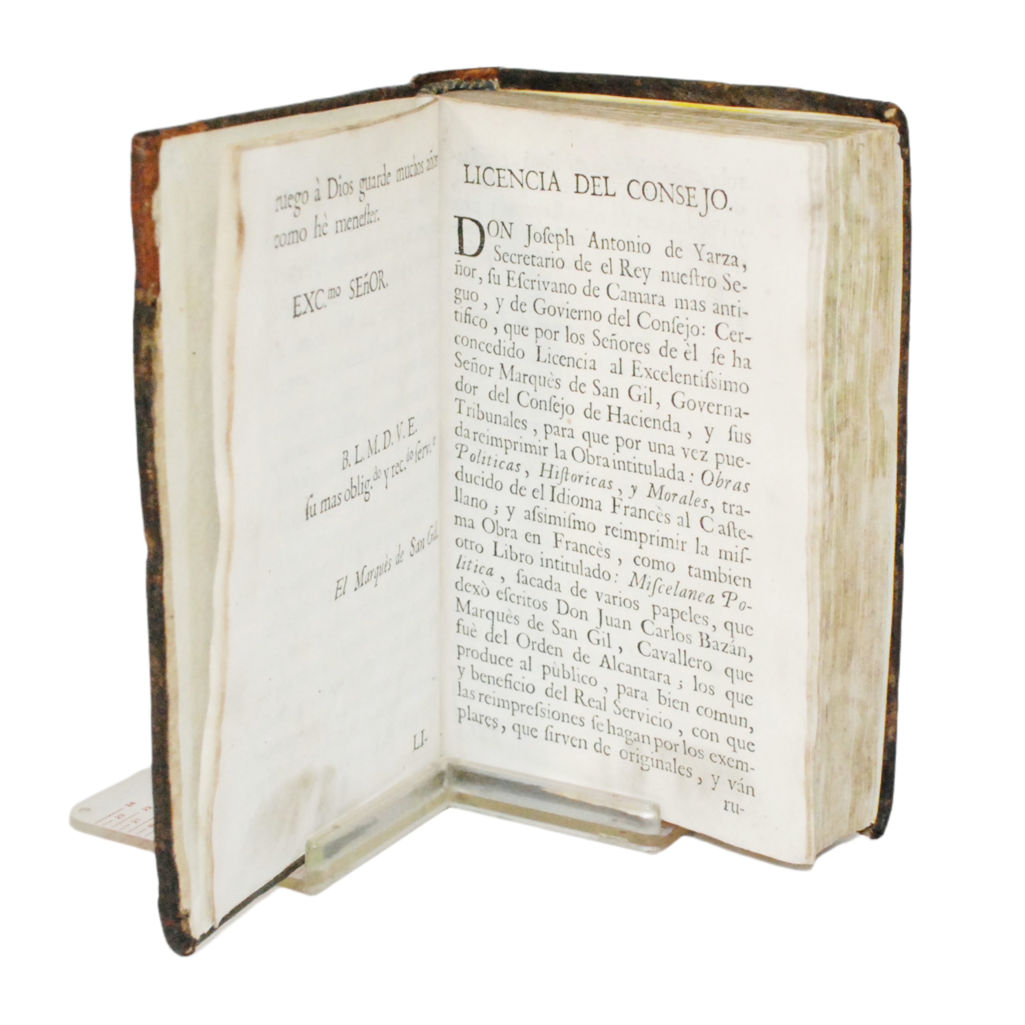 MISCELÁNEA POLÍTICA SACADA DE VARIOS PAPELES QUE DEXO ESCRITOS D. JUAN CARLOS BAZÁN ... PRODUCELOS AL PÚBLICO ... SU NIETO Y HEREDERO D. JOACHIN ANTONIO DE BAZÁN Y MELO ... 