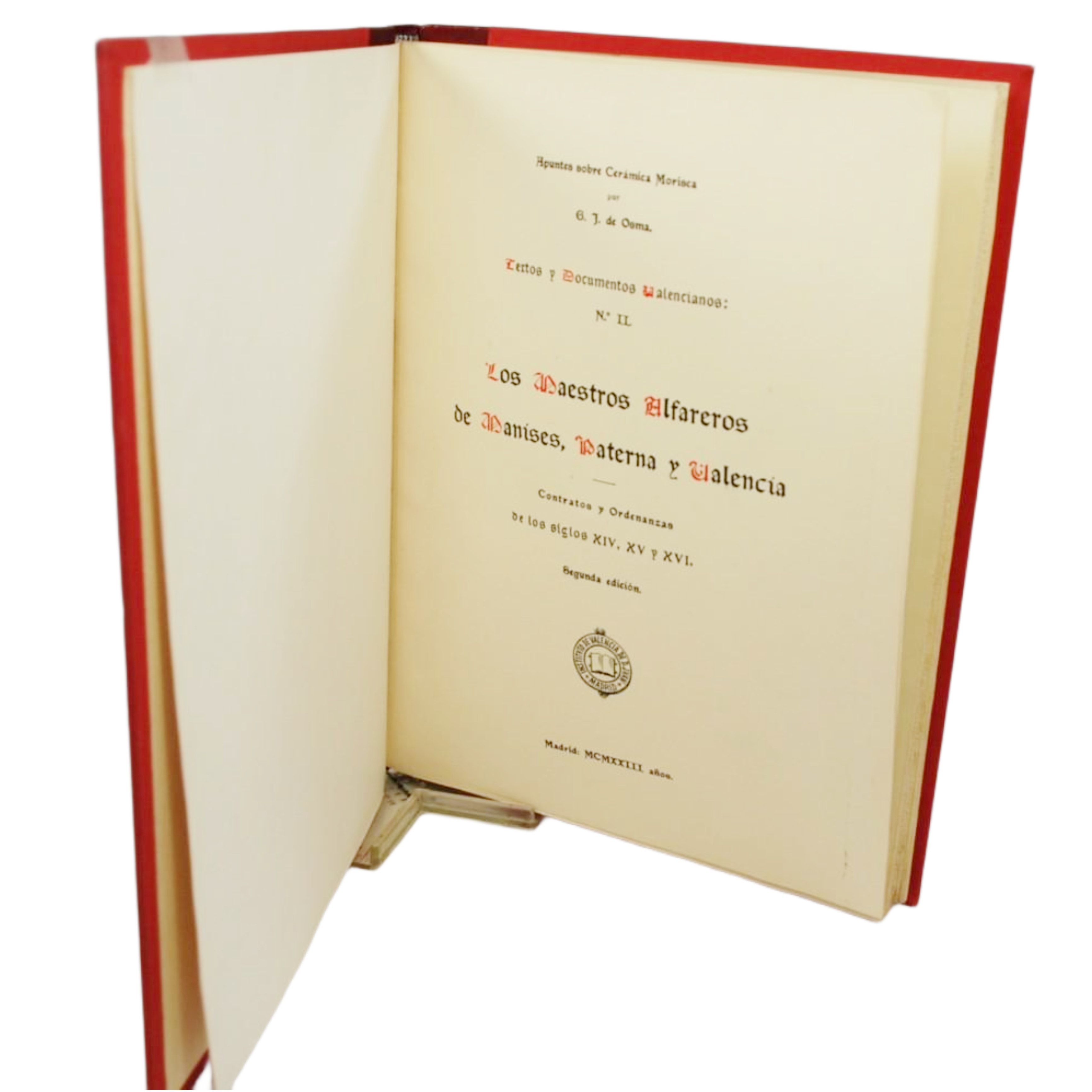 LOS MAESTROS ALFAREROS DE MANISES, PATERNA Y VALENCIA