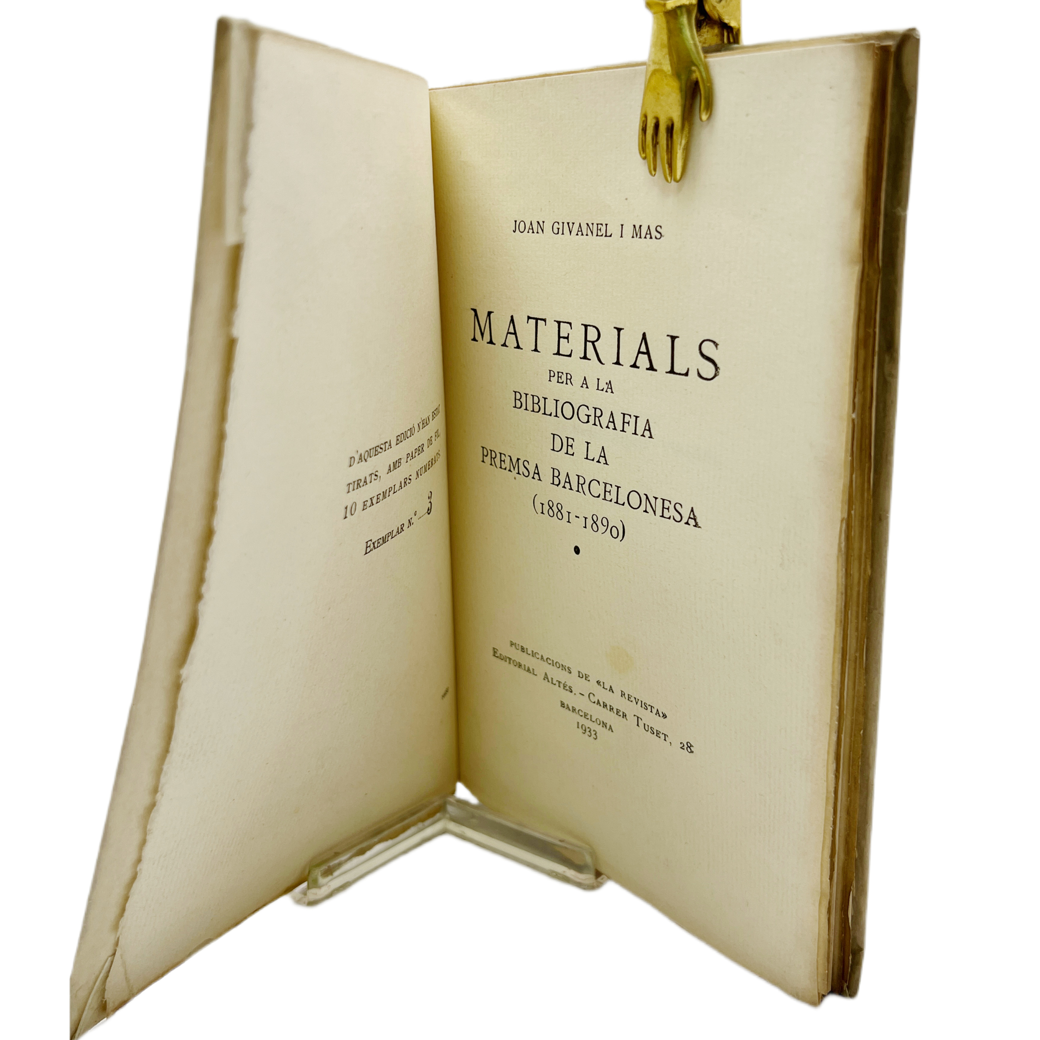 MATERIALS PER A LA BIBLIOGRAFIA DE LA PREMSA BARCELONESA (1881-1890). PUBLICACIONS DE LA REVISTA.