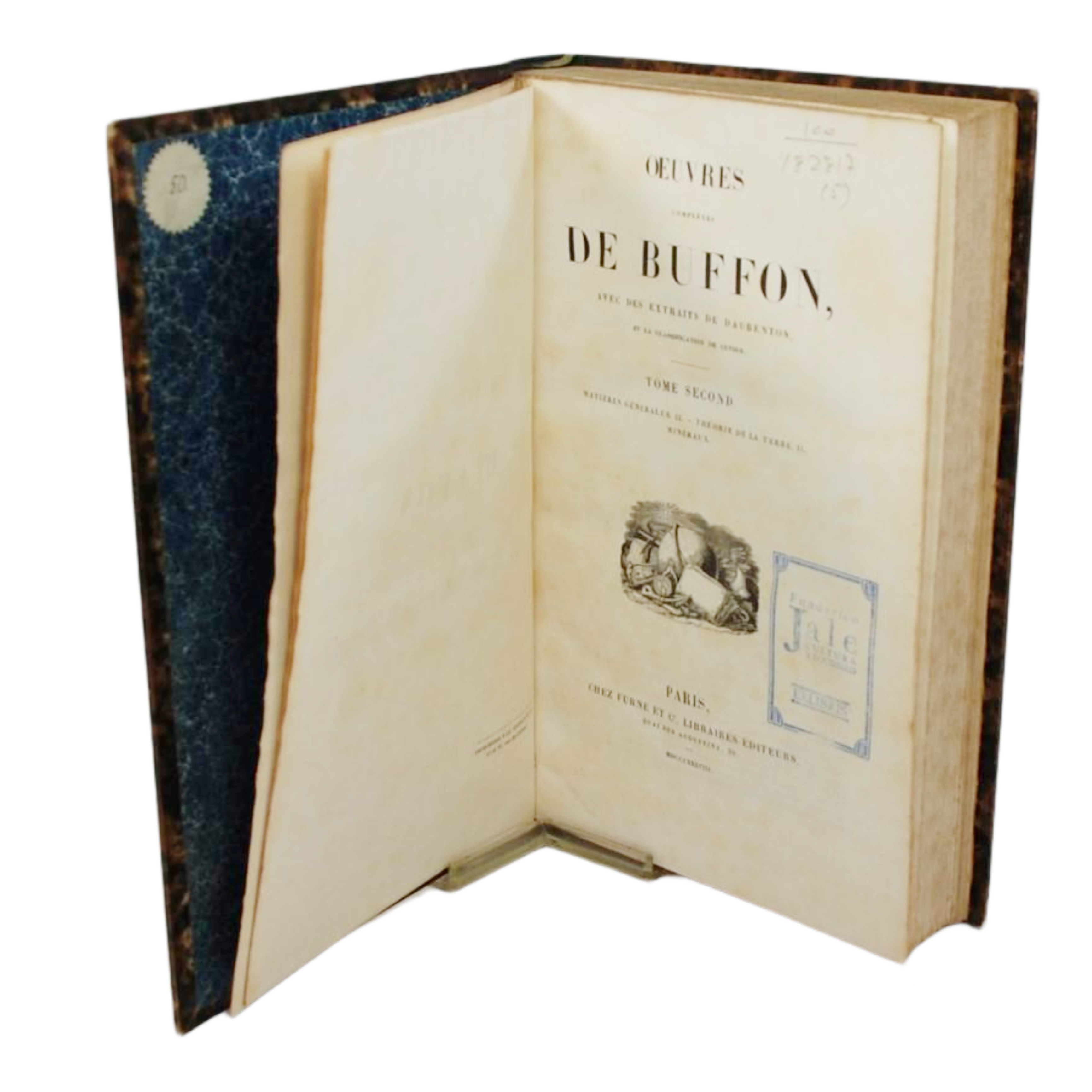 OEUVRES COMPLETES DE BUFFON AVEC DES EXTRAITS DE DAUBENTON ET LA CLASSIFICATION DE CUVIER TOMO 1 Y TOMO 2 (MATIÈRES GÉNÉRALES - THEORIE DE LA TERRE - MINERAUX)