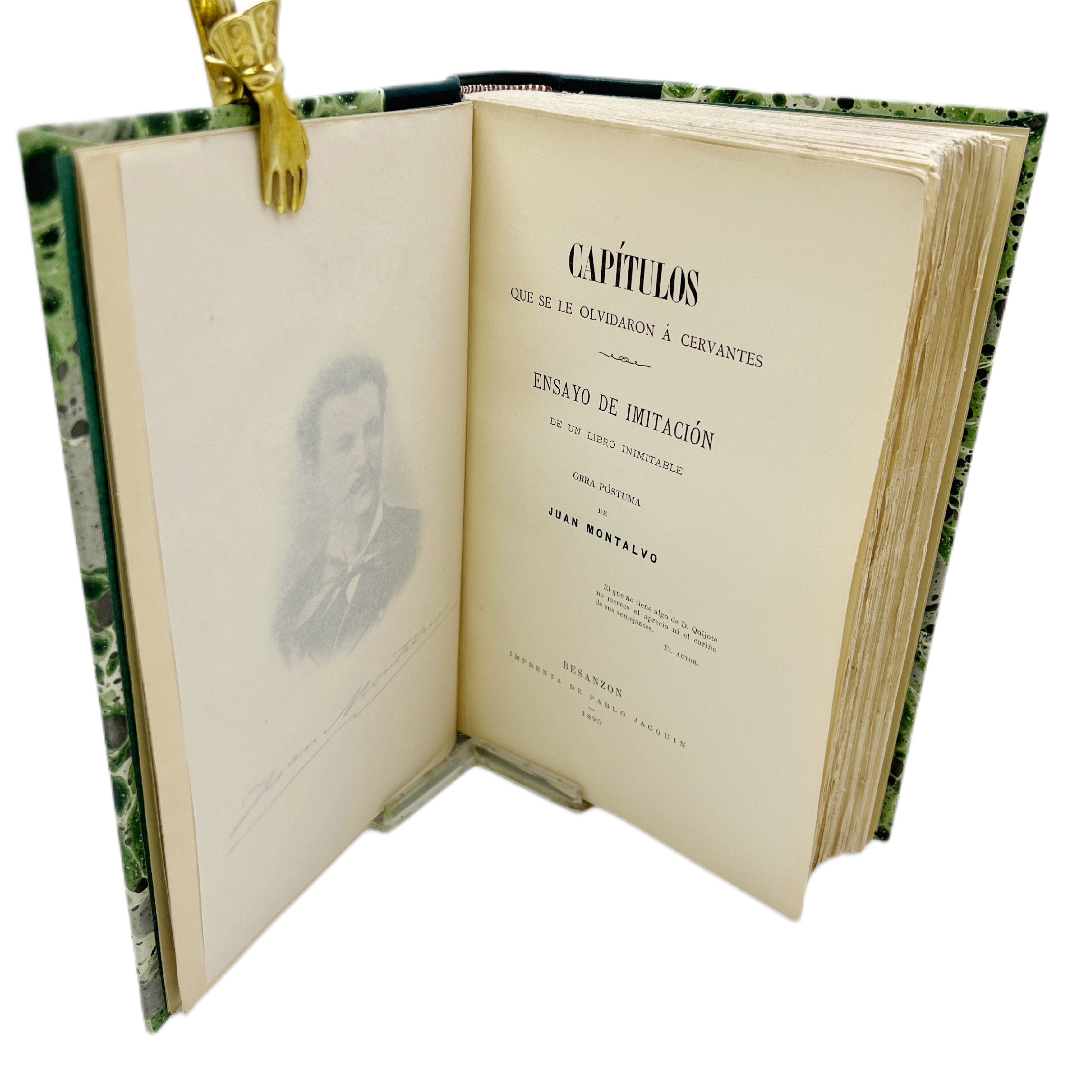CAPÍTULOS QUE SE LE OLVIDARON A CERVANTES. ENSAYO DE IMITACIÓN DE UN LIBRO INIMITABLE. OBRA POSTUMA DE JUAN MONTALVO