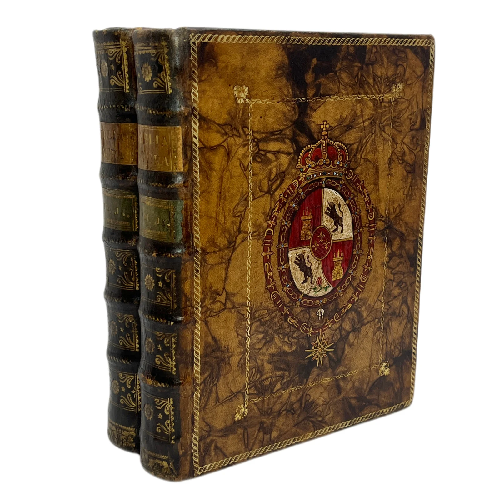 BIBLIA SACRA: VULGATA EDITIONIS. SIXTI V. PONT. MAX IUSSU RECOGNITA ET CLEMENTIS VIII AUCTORITATE EDITA; NUNC AUTEM CXXXX FIGURIS NOVITER INVENTIS & IN AESINCIS IS ILLUSTRATA A DE BRIJ...