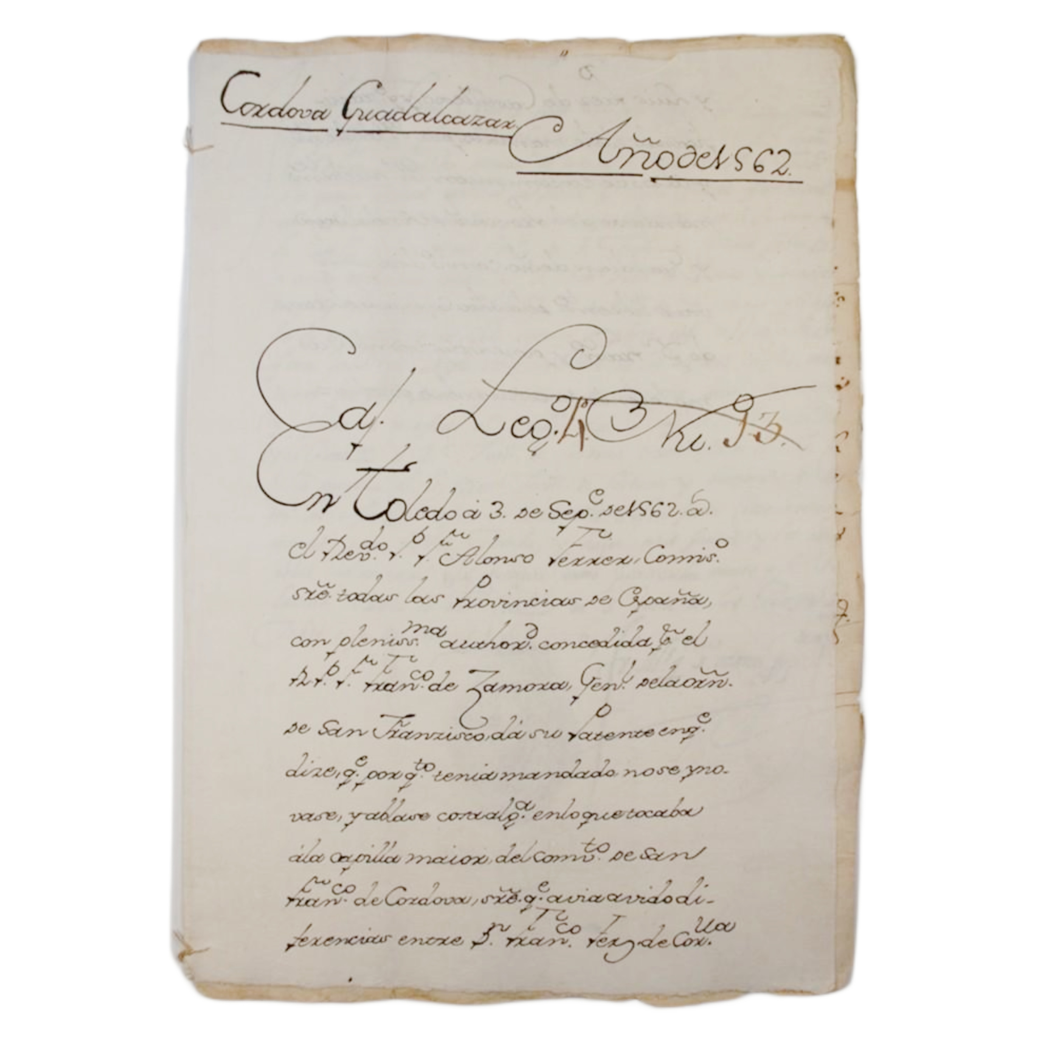 RESOLUCION DE DIFERENCIAS A CUMPLIR BAJO AMENAZA DE EXCOMUNION SOBRE LOS ENTERRAMIENTOS DE LA CAPILLA MAYOR DEL CONVENTO DE S. FRANCISCO DE CORDOBA