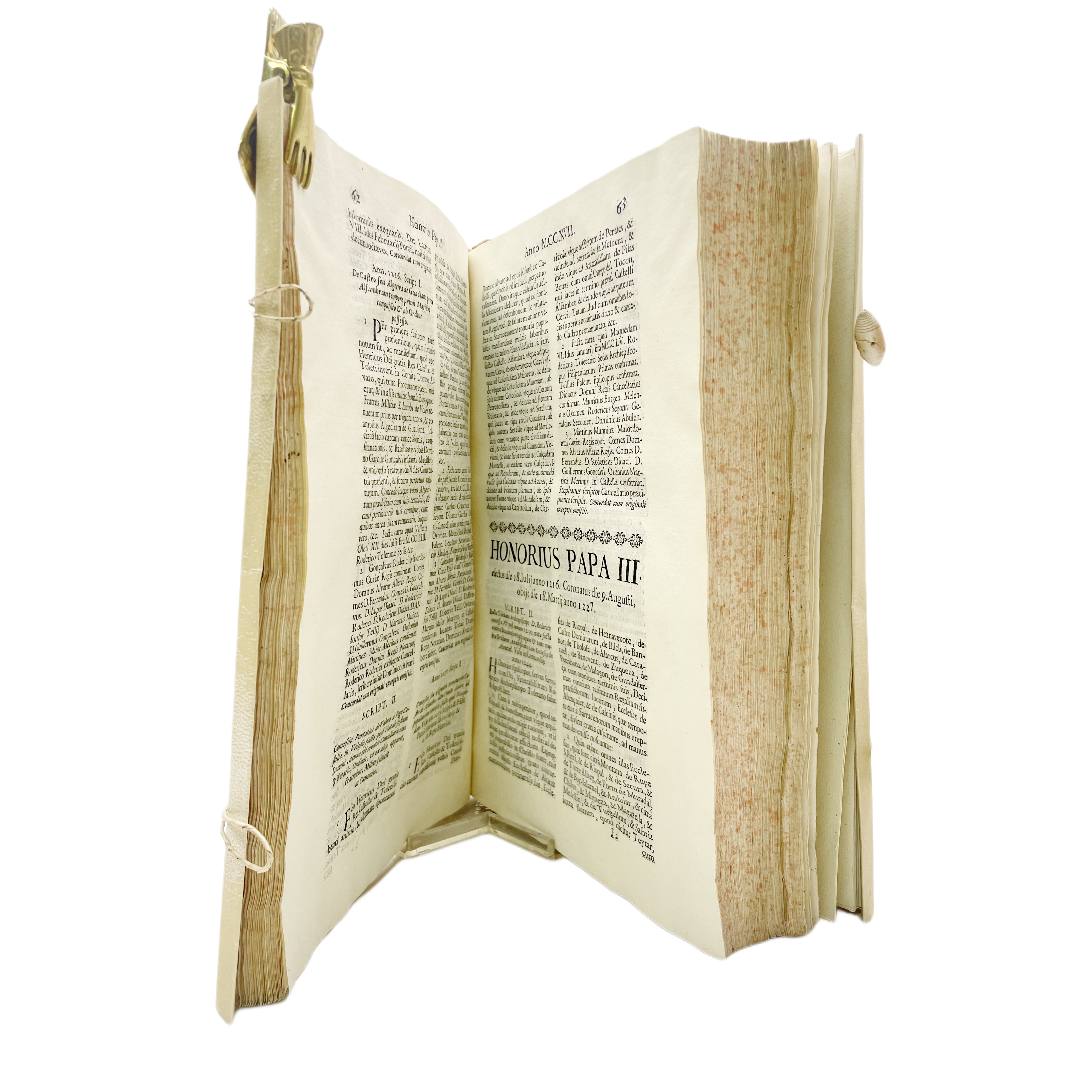 BULLARIUM EQUESTRIS ORDINIS S. JACOBI DE SPATHA PER ANNORUM SERIEM NONNULLIS DONATIONUM, & ALIJS INTETIECTIS SCRIPTURIS . OPUS D. ANTONII FRANCISCI AGUADO DE CORDOVA , D. ALFONSI ANTONII ALEMAN ET ROSALES . ET DOMNI IOSEPHI LOPEZ AGURLETA ...