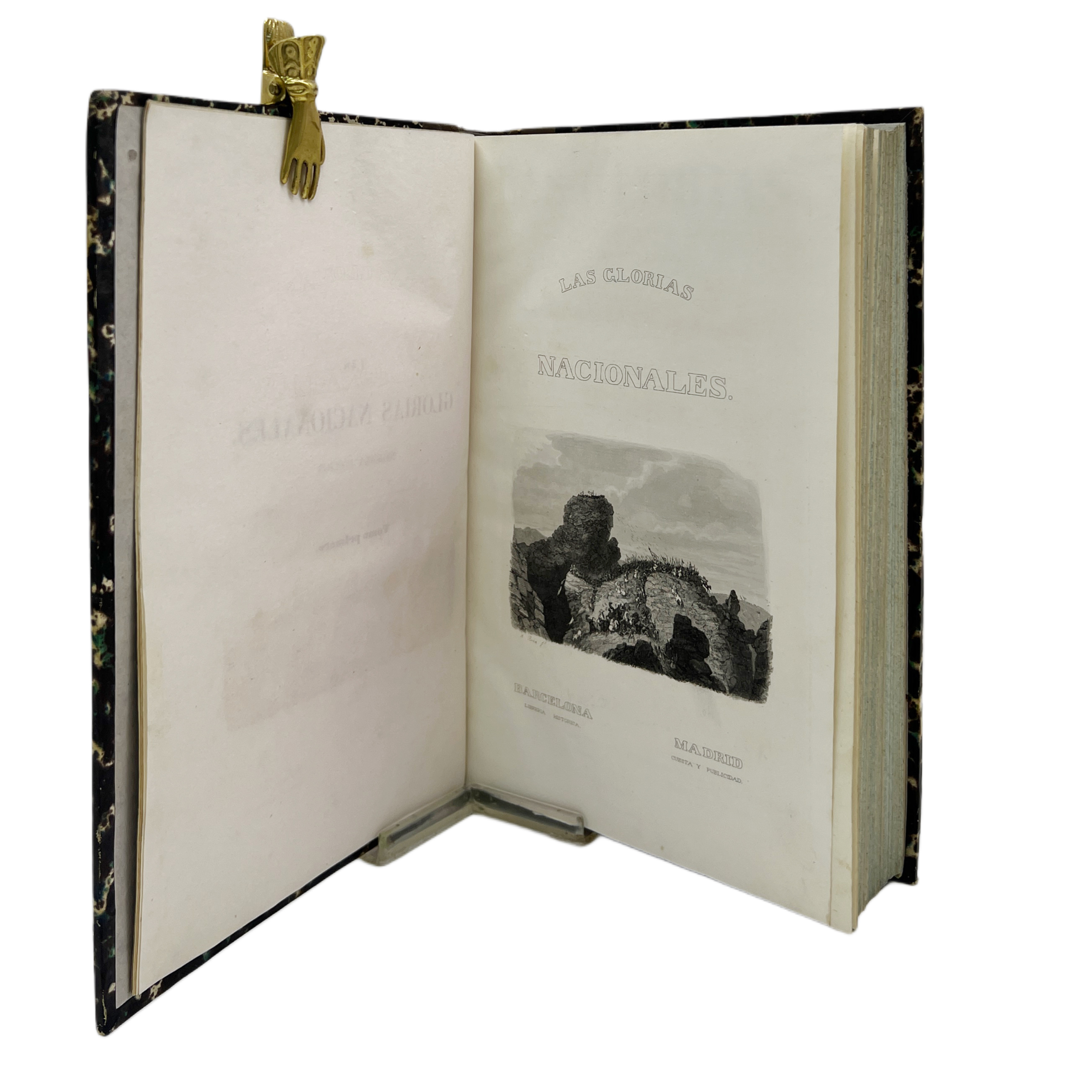 LAS GLORIAS NACIONALES : GRANDE HISTORIA UNIVERSAL DE TODOS LOS REINOS, PROVINCIAS, ISLAS Y COLONIAS DE LA MONARQUIA ESPAÑOLA DESDE LOS TIEMPOS PRIMITIVOS HASTA EL AÑO 1852...; ILUSTRADO TODO CON EL TEMPLO DE LAS GLORIAS ESPAÑOLAS.