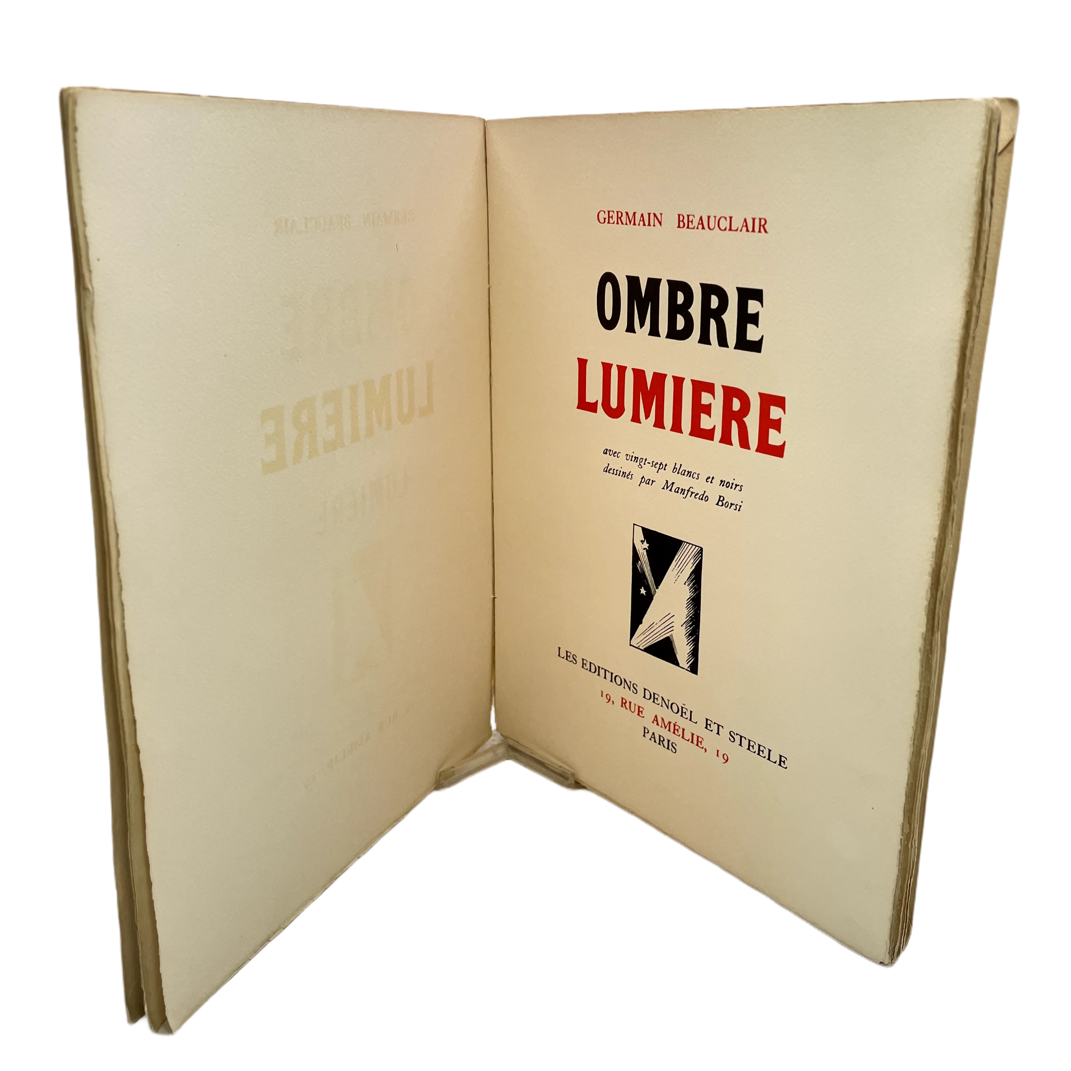 OMBRE LUMIERE AVEC VINGT-SEPT BLANCS ET NOIRS DESSINÉS PAR MANFREDO BORSI