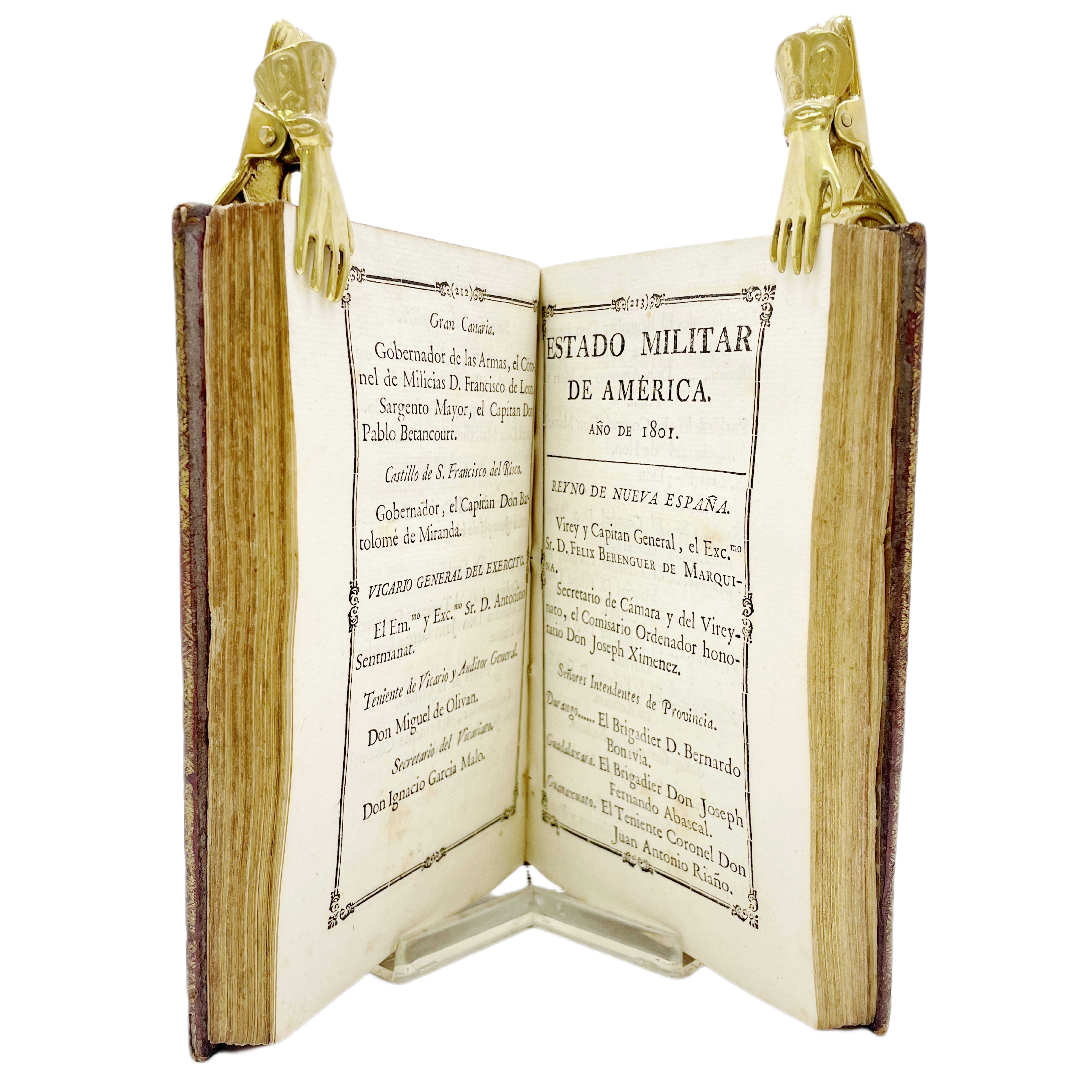 ESTADO MILITAR DE ESPAÑA AÑO DE 1801.