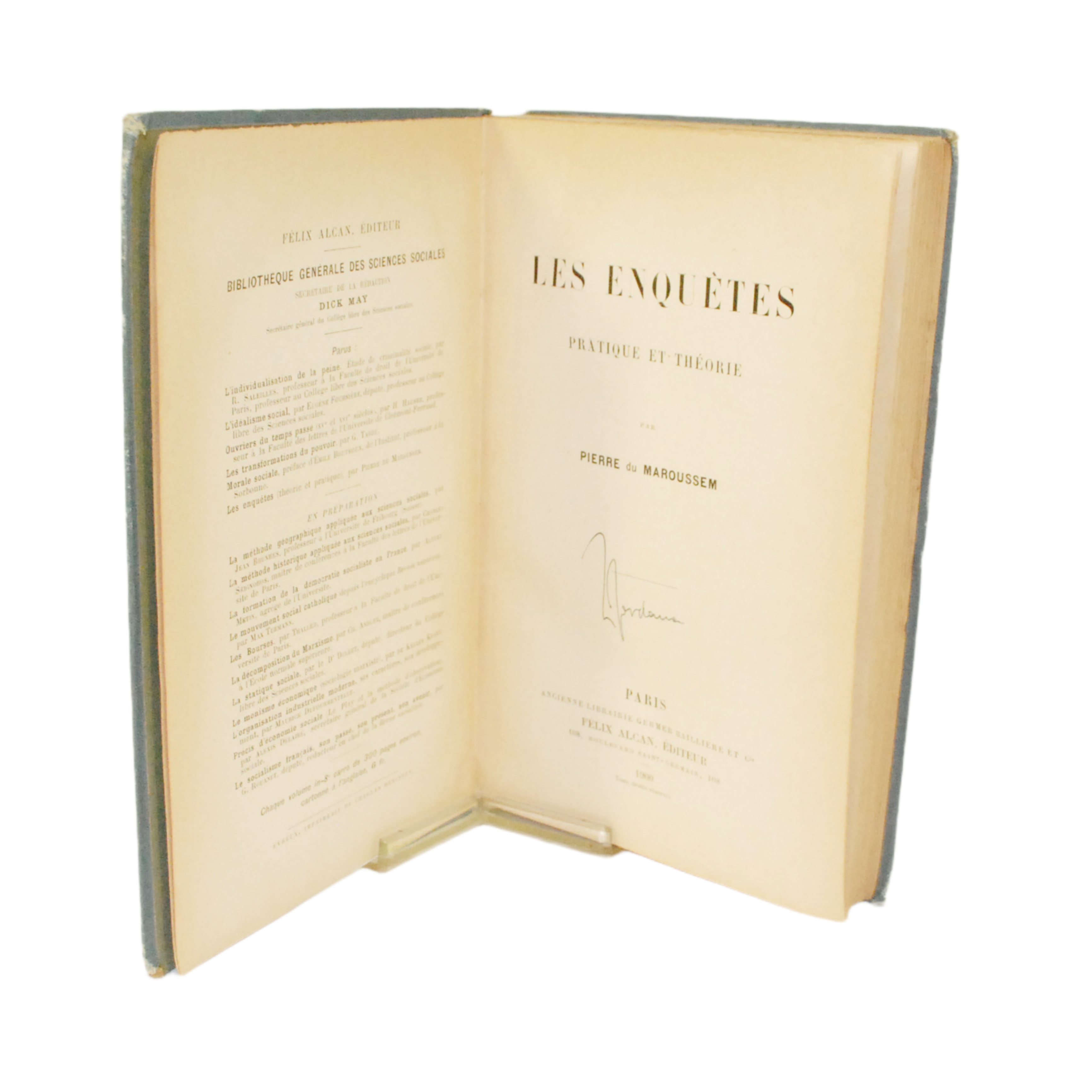 LES ENQUÊTES, PRATIQUE ET THÉORIE