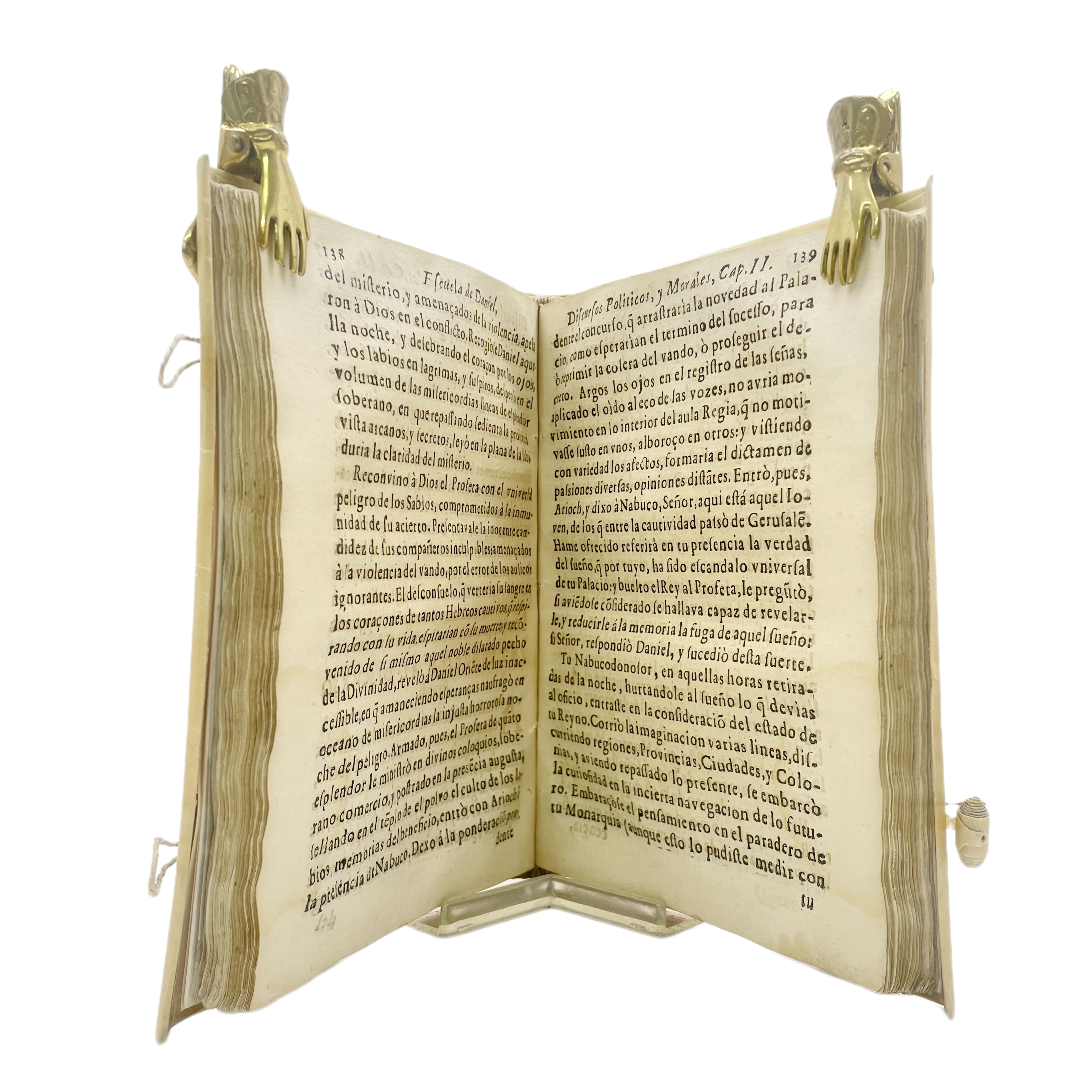 ESCUELA DE DANIEL, DISCURSOS POLÍTICOS, Y MORALES A SU PROFECÍA POR EL DOCTOR D. GINES MIRALLES MARIN. DE LA UNIVERSIDAD DE ALCALÁ DE HENARES. DIRIGIDO AL EXCMO SEÑOR D. ANTONIO ÁLVAREZ DE TOLEDO Y BEAUMONT, DUQUE DE ALBA.