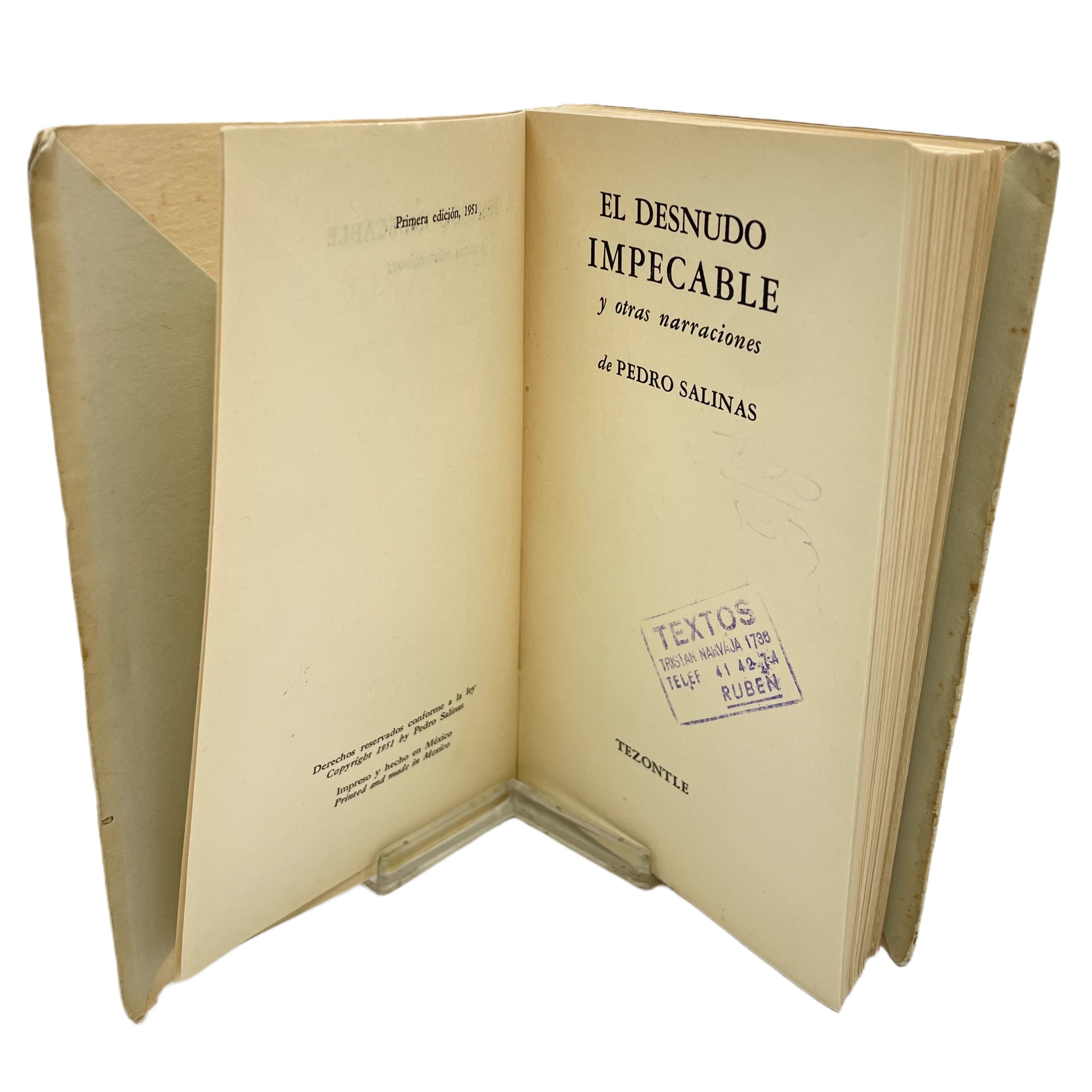 EL DESNUDO IMPECABLE Y OTRAS NARRACIONES DE PEDRO SALINAS