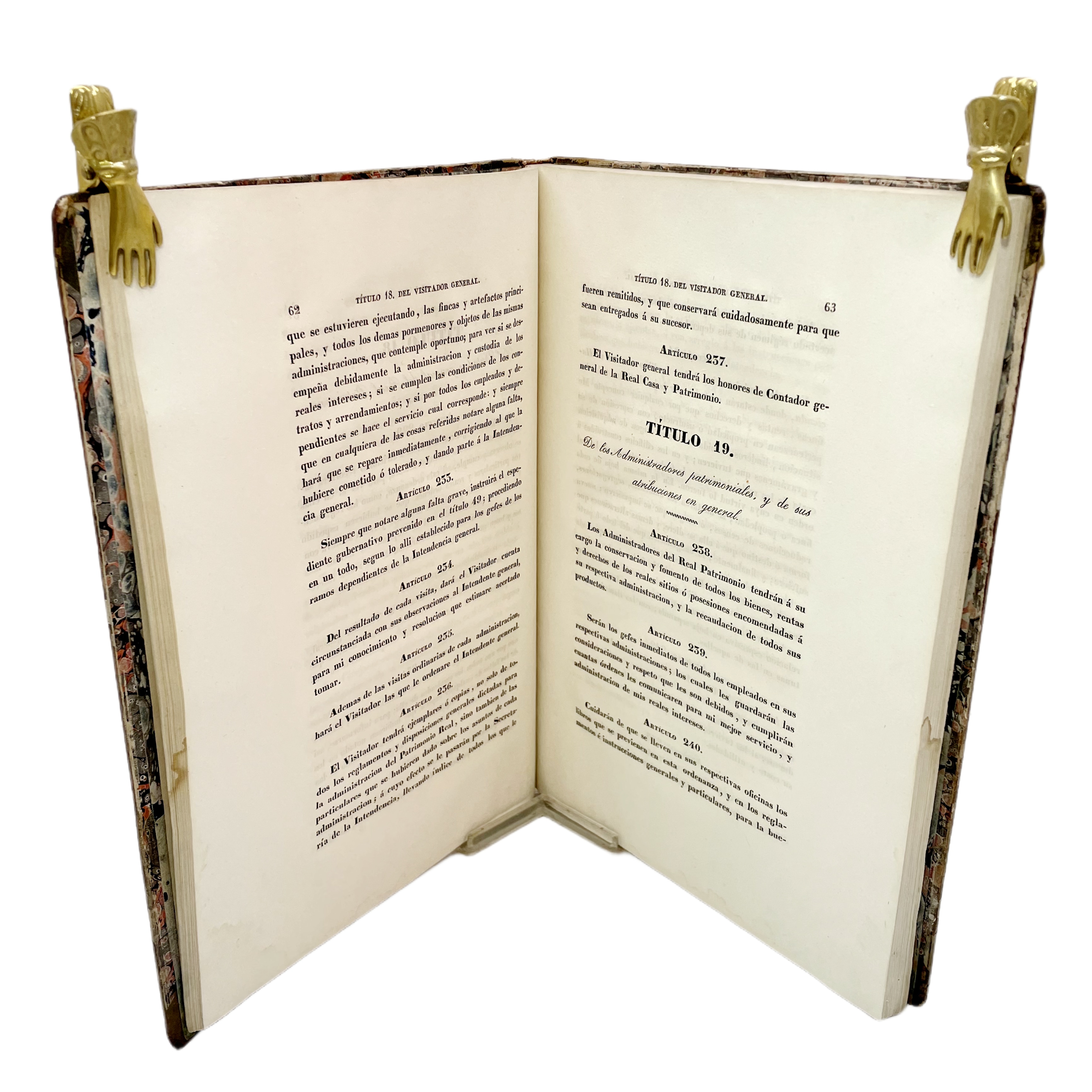 ORDENANZA GENERAL PARA EL GOBIERNO Y ADMINISTRACIÓN DE LA REAL CASA Y PATRIMONIO, ESPEDIDA EN 29 DE MAYO DE 1840