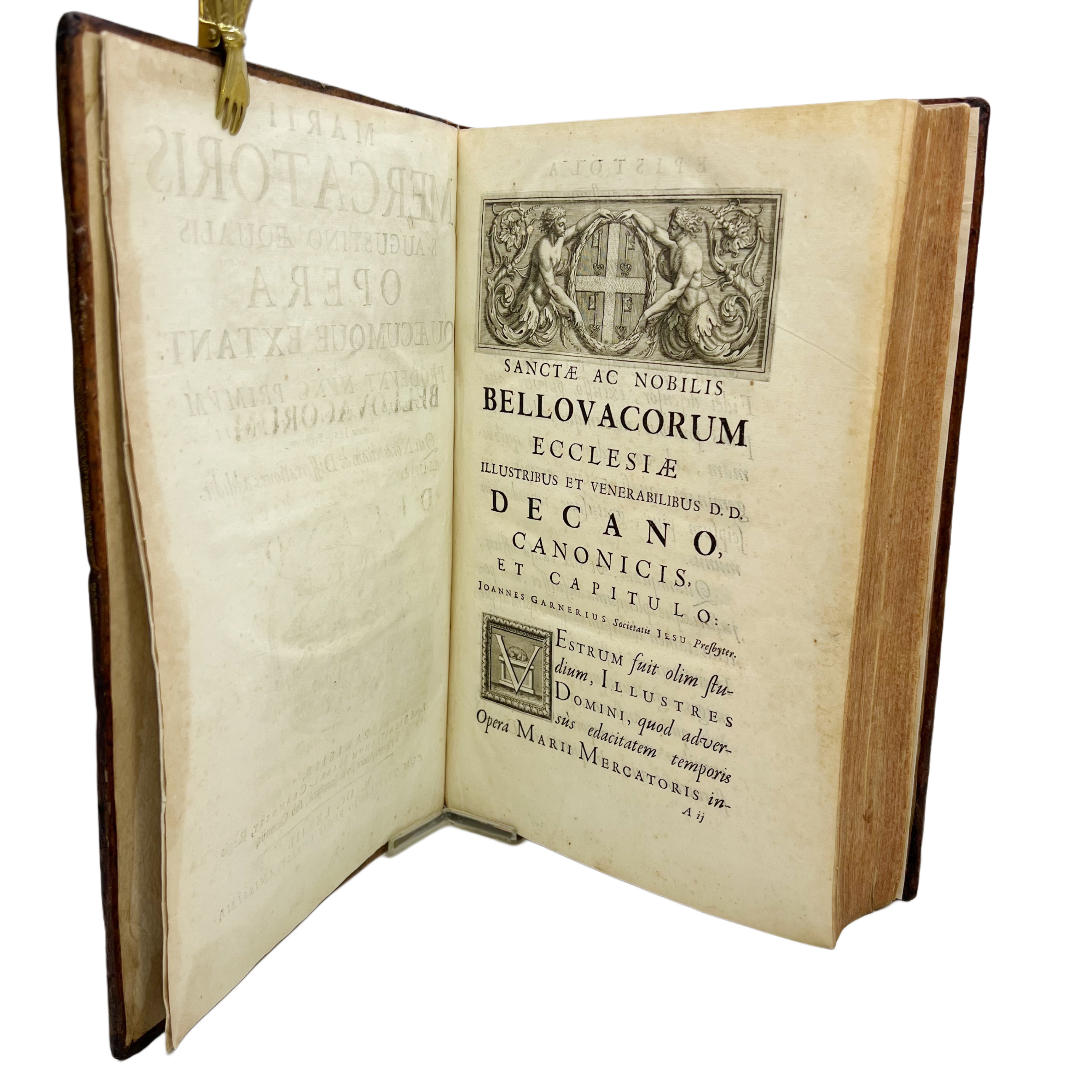 MARII MERCATORIS S. AUGUSTINO AEQUALIS OPERA QUAECUMQUE EXTANT PROVDEVNT NVNC PRIMVM STUDIO JOANNIS GARNERII...