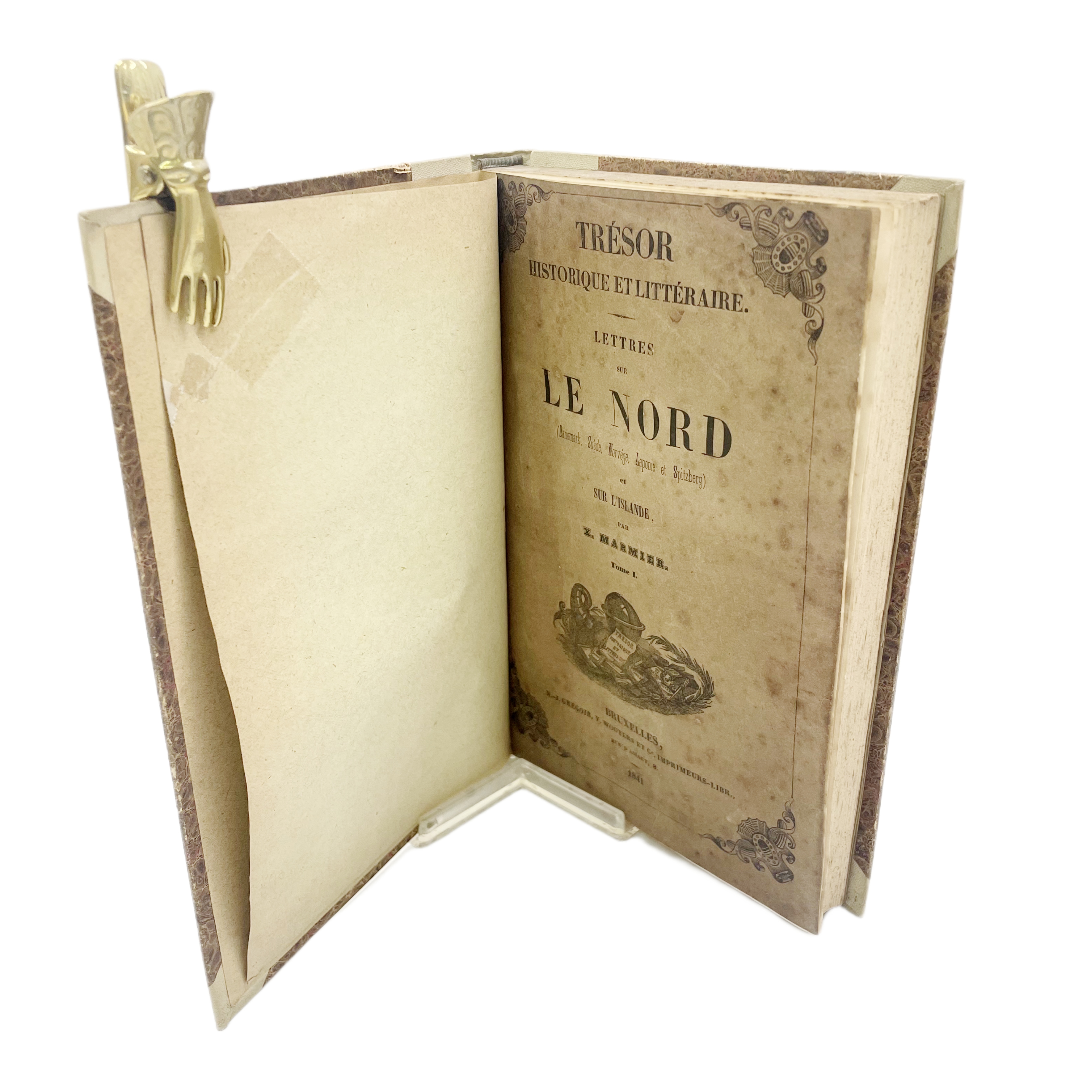 LETTRES SUR LE NORD (DENEMARK, SUEDE, NORVEGE ET SPITZBERG) ET SUR L'ISLANDE PAR X. MARMIER.