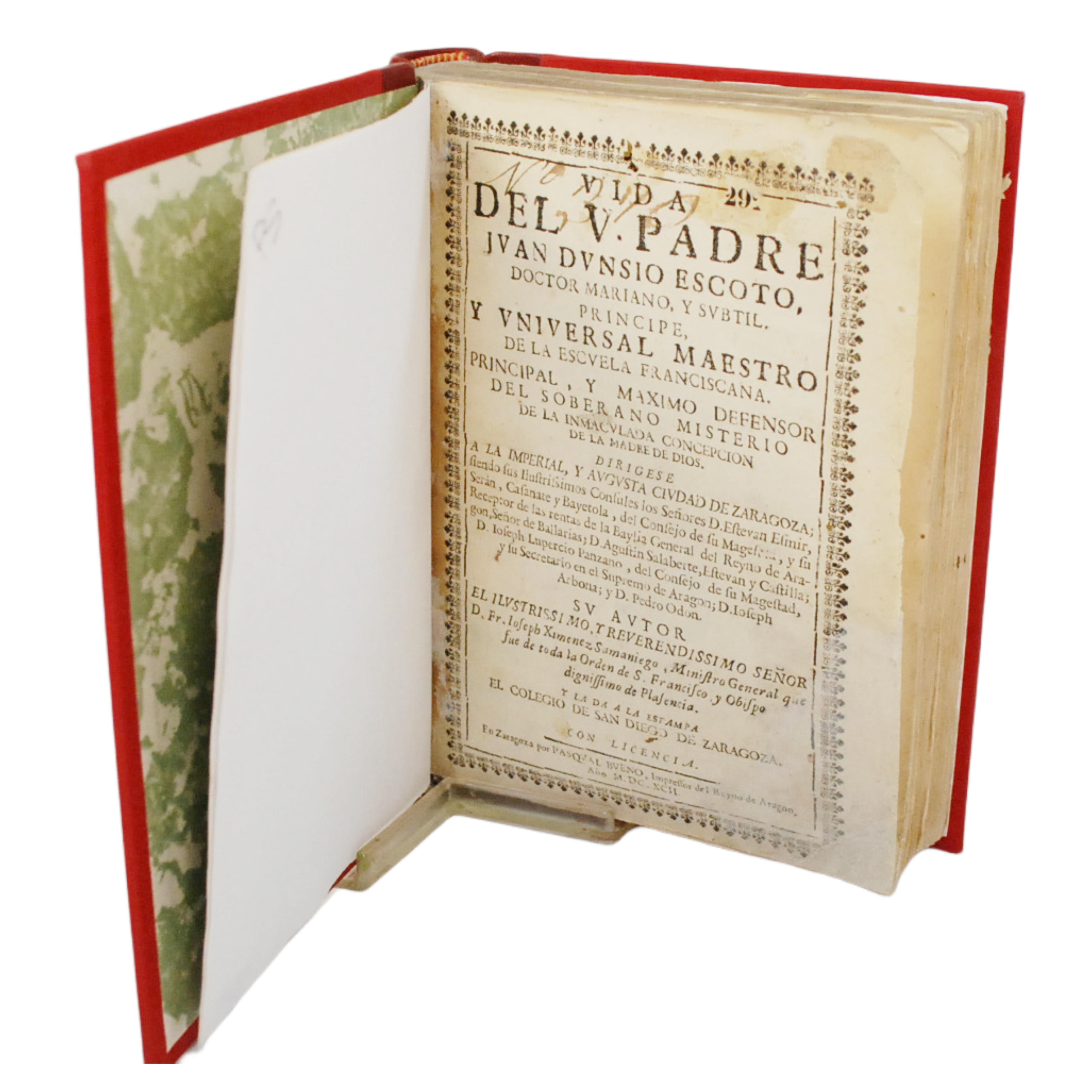 VIDA DEL V. PADRE JUAN DUNSIO ESCOTO, DOCTOR MARIANO Y SUBTIL PRINCIPE Y UNIVESRAL MAESTRO DE LA ESCUELA FRANCISCANA...