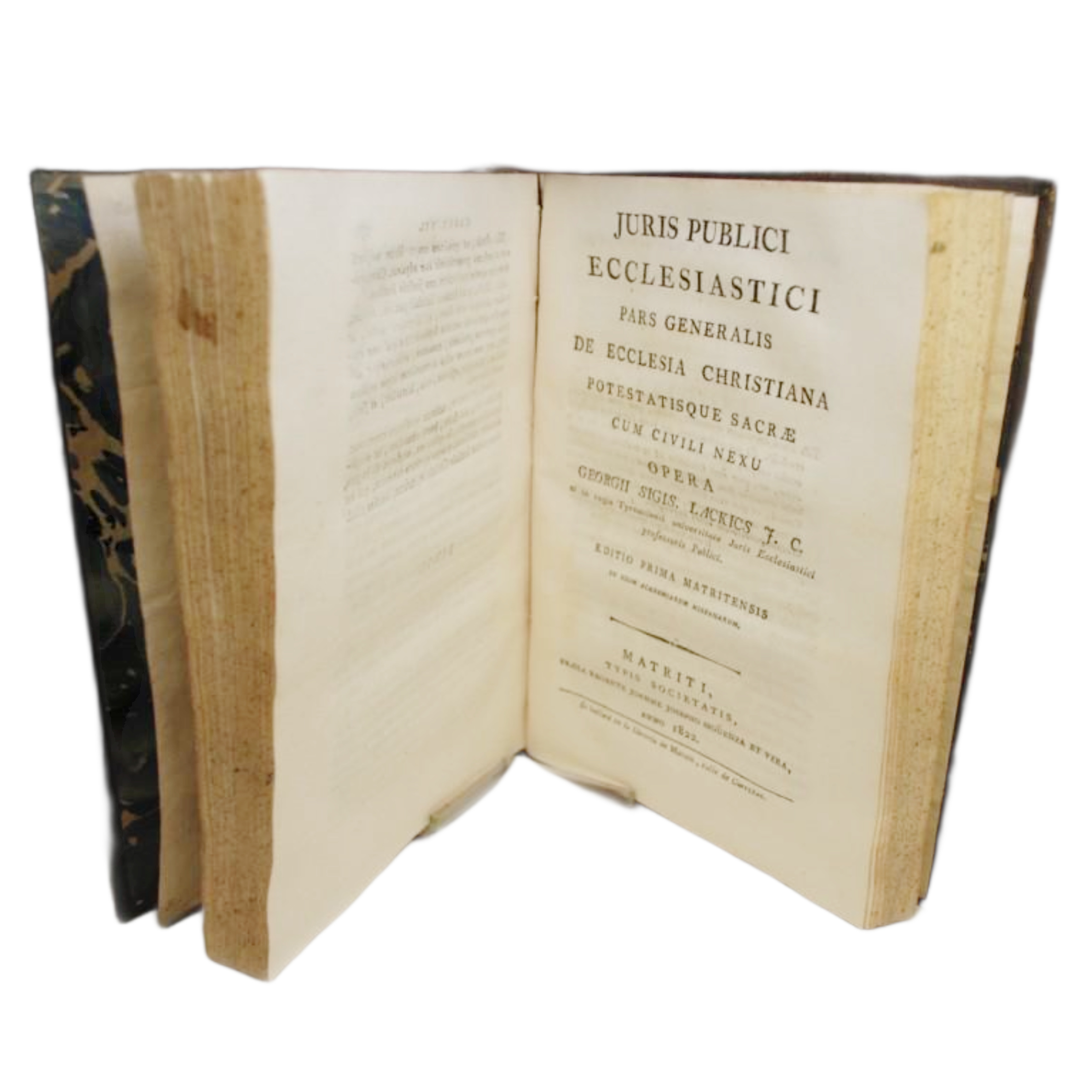 PRAECOGNITA JURIS ECCLESIASTICI UNIVERSI / OPERA GEORGII SIGIS. LACKICS. J. C.