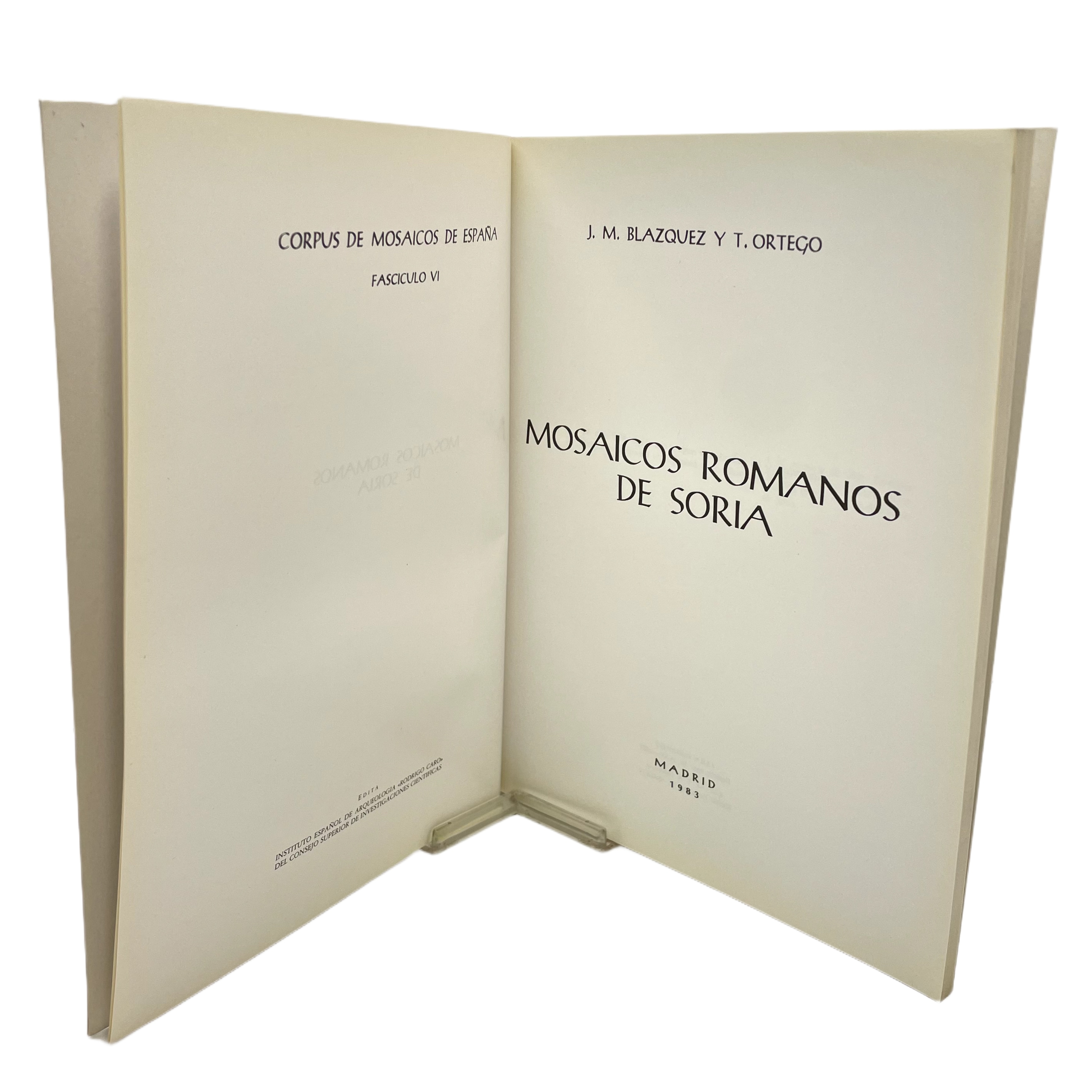 MOSAICOS ROMANOS DE SORIA. CORPUS DE MOSAICOS DE ESPAÑA. FASCICULO IV