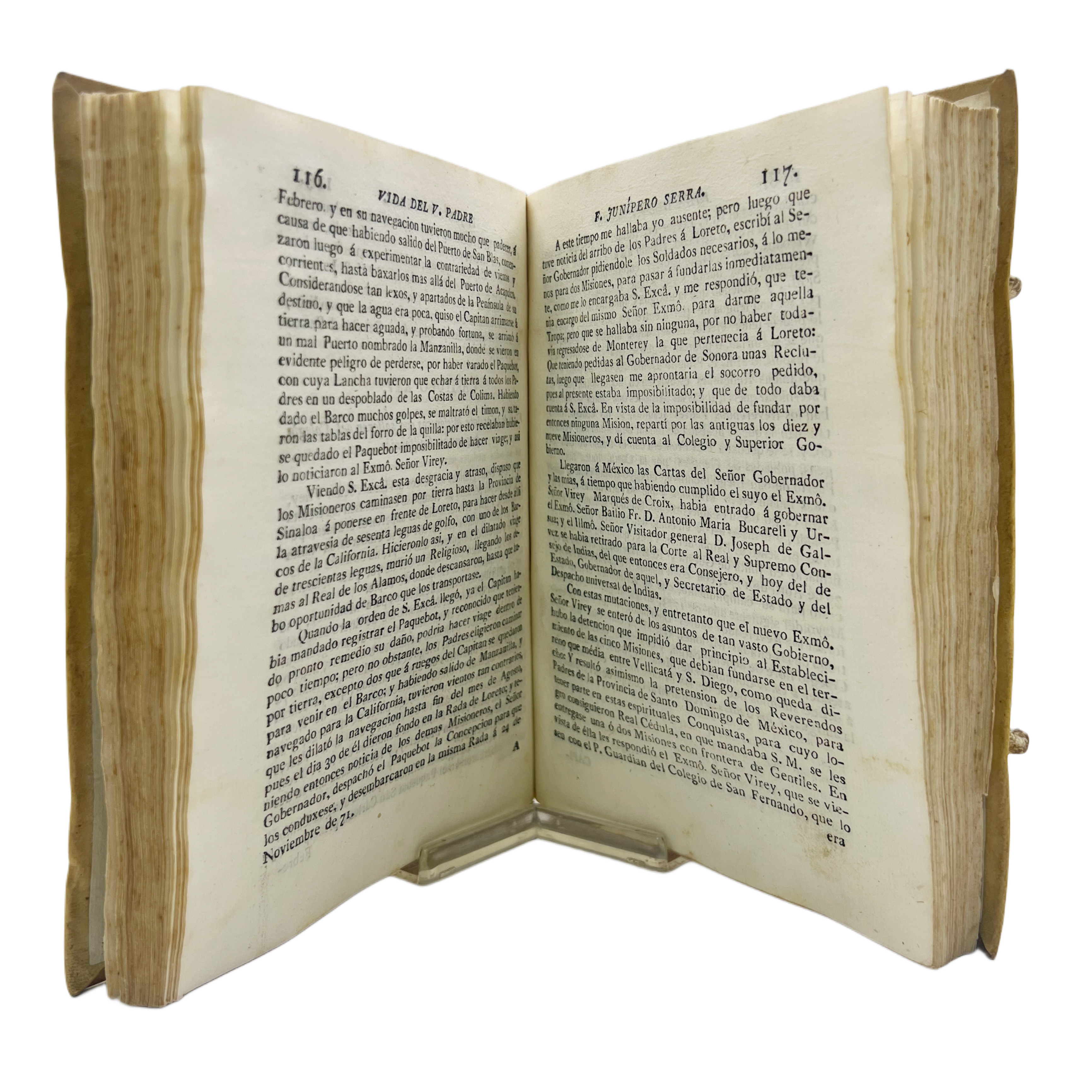RELACIÓN HISTÓRICA DE LA VIDA Y APOSTÓLICAS TAREAS DEL VENERABLE PADRE FRAY JUNIPERO SERRA Y DE LAS MISIONES QUE FUNDÓ EN LA CALIFORNIA SEPTENTRIONAL, Y NUEVOS ESTABLECIMIENTOS EN MONTEREY.