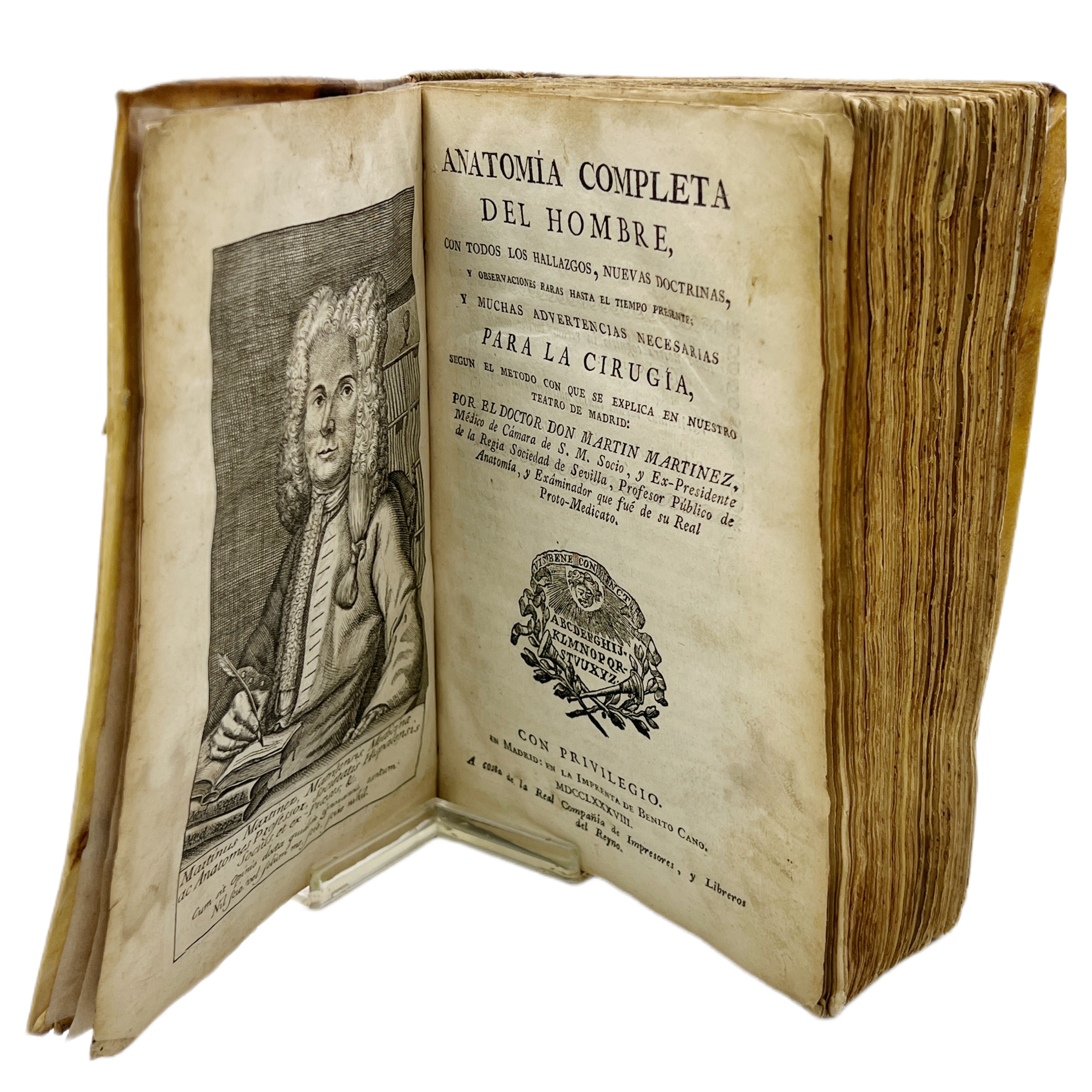 ANATOMÍA COMPLETA DEL HOMBRE CON TODOS LOS HALLAZGOS, NUEVAS DOCTRINAS, Y OBSERVACIONES RARAS HASTA EL TIEMPO PRESENTE Y MUCHAS ADVERTENCIAS NECESARIAS PARA LA CIRUGÍA SEGÚN EL MÉTODO CON QUE SE EXPLICA EN NUESTRO TEATRO DE MADRID