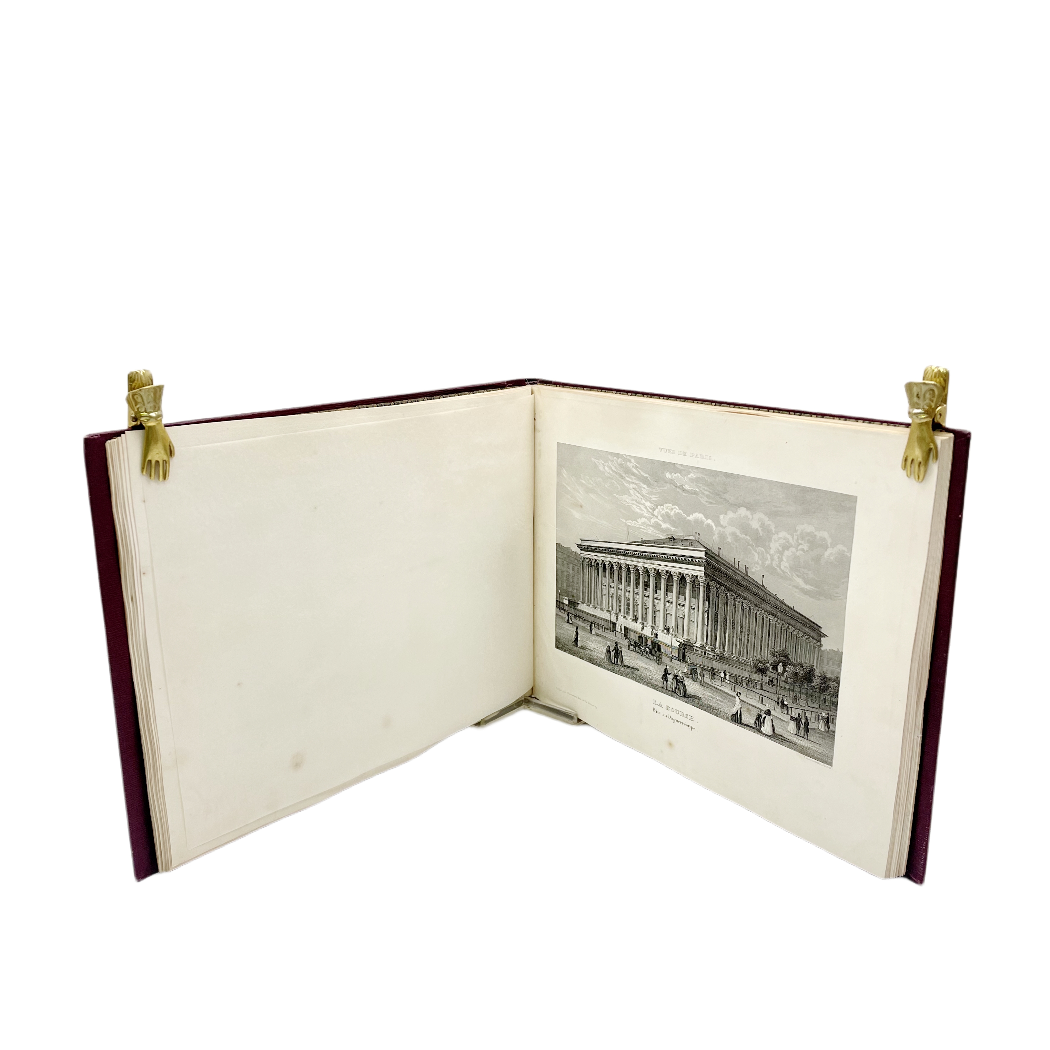 COLECCIÓN DE 26 VISTAS DE PARÍS EN TALLA DULCE, GRABADOS AL ACERO A PARTIR DE DAGUERROTIPOS.