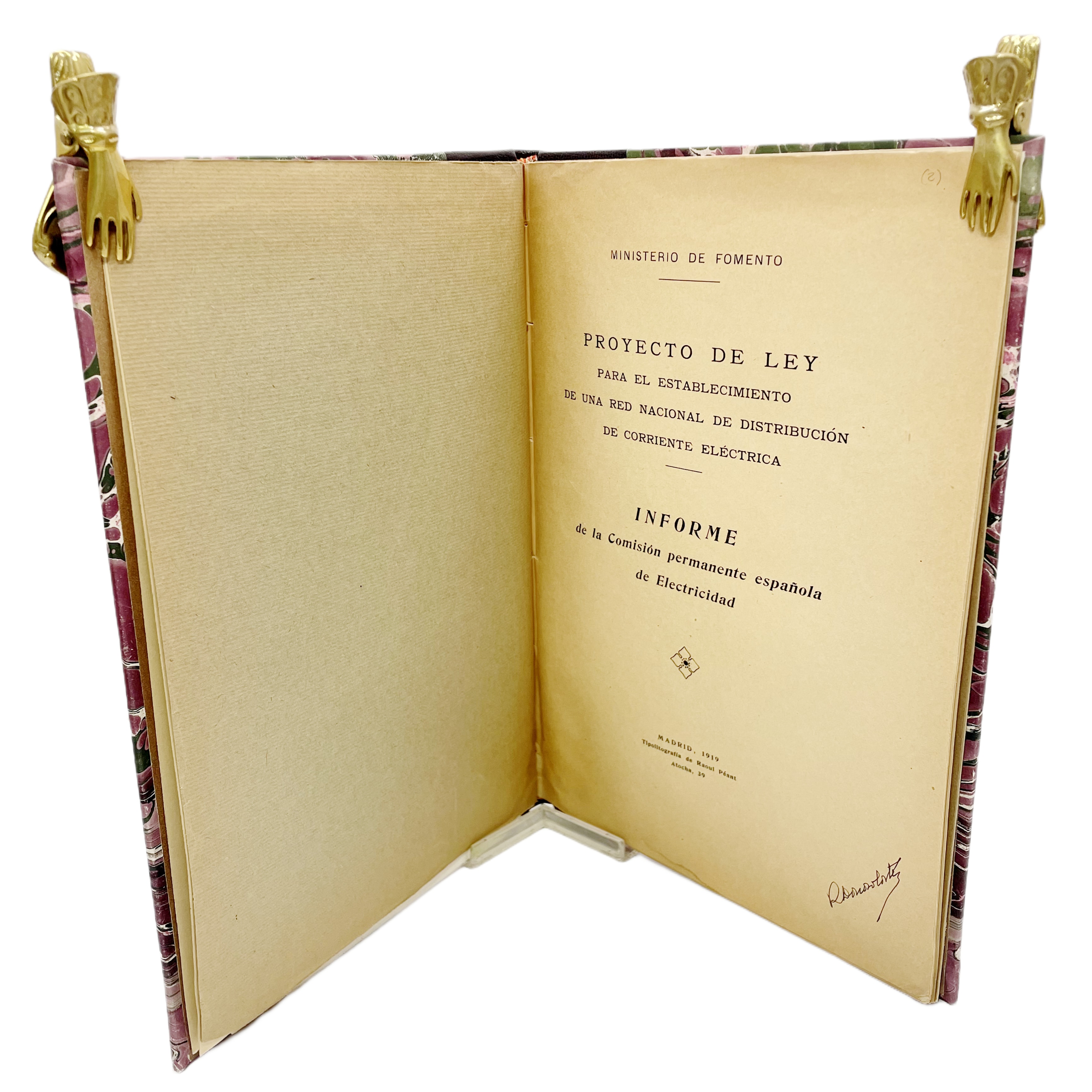PROYECTO DE LEY PARA EL ESTABLECIMIENTO DE UNA RED NACIONAL DE DISTRIBUCIÓN DE CORRIENTE ELÉCTRICA. INFORME DE LA COMISIÓN PERMANENTE ESPAÑOLA DE ELECTRICIDAD