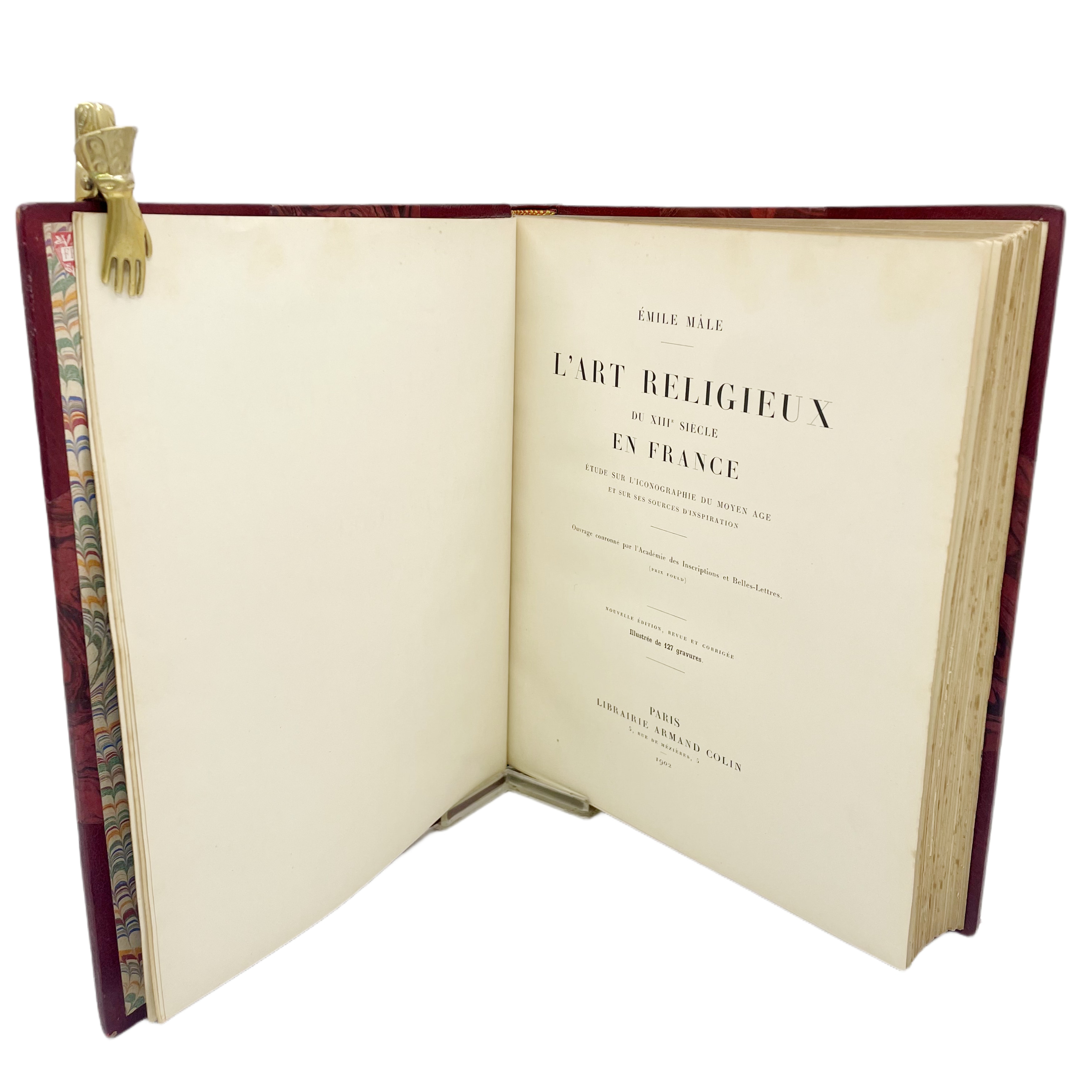 L'ART RELIGIEUX DU XIIIE SIÈCLE EN FRANCE. ETUDE SUR L'ICONOGRAPHIE DU MOYEN-ÂGE ET SUR SES SOURCES D'INSPIRATION, ILLUSTRÉE DE 127 GRAVURES.