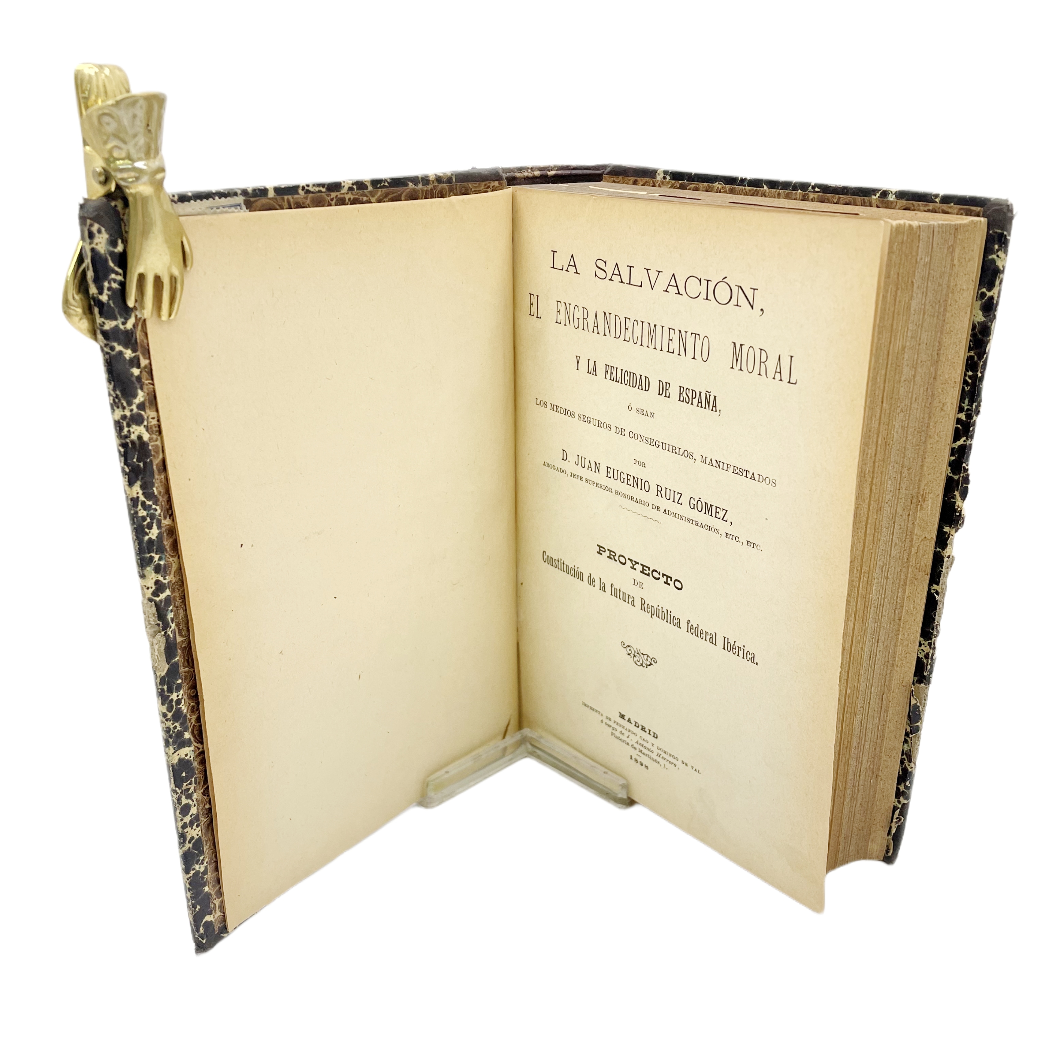 VOLUMEN FACTICIO SOBRE ASUNTOS ECONÓMICOS Y SOCIALES DE LA ESPAÑA DE FINALES DEL XIX